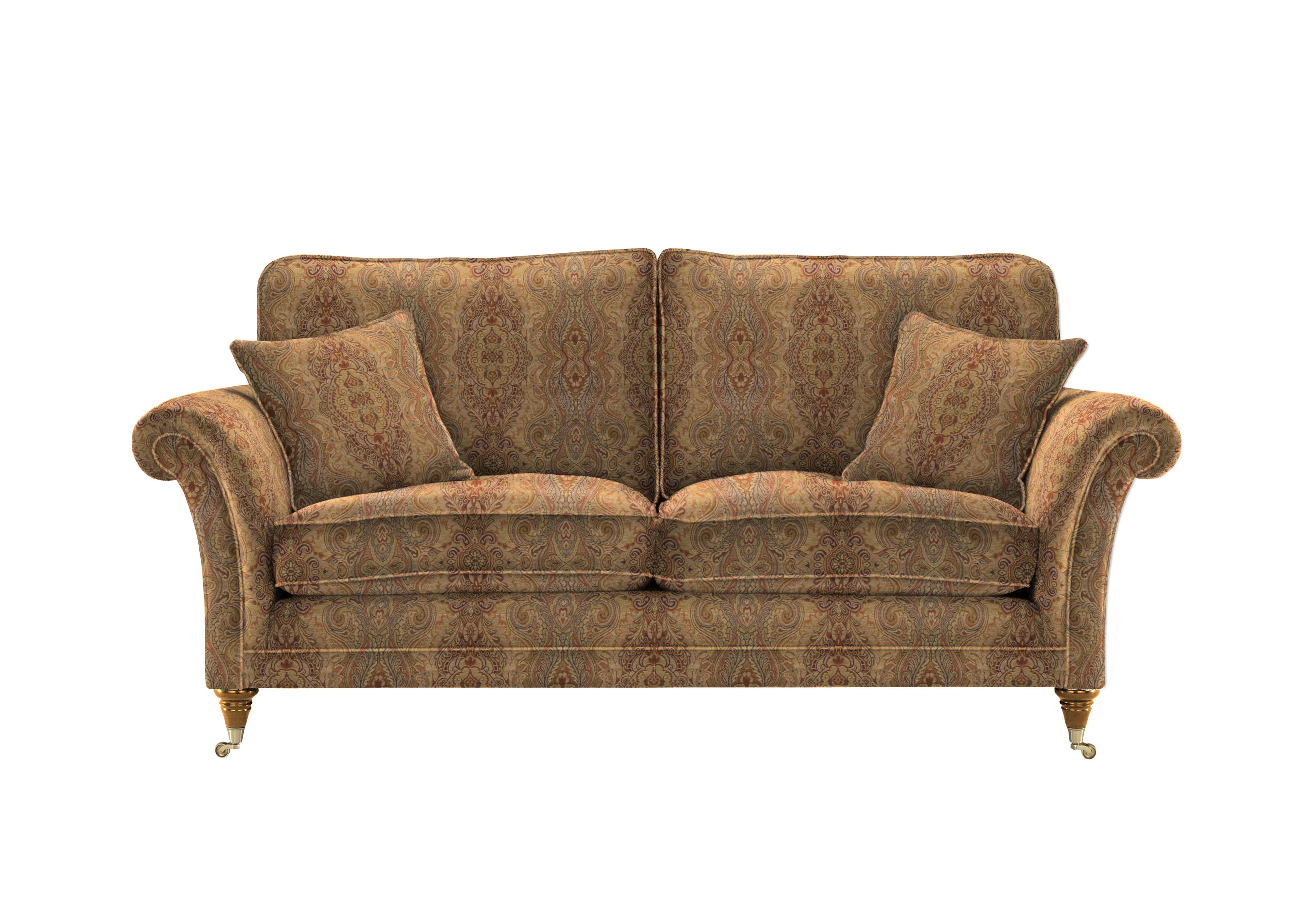 Burghley Large 2 Seater Fabric Sofa in 050026-318 Baslow Medalli Gold on Furniture Village
