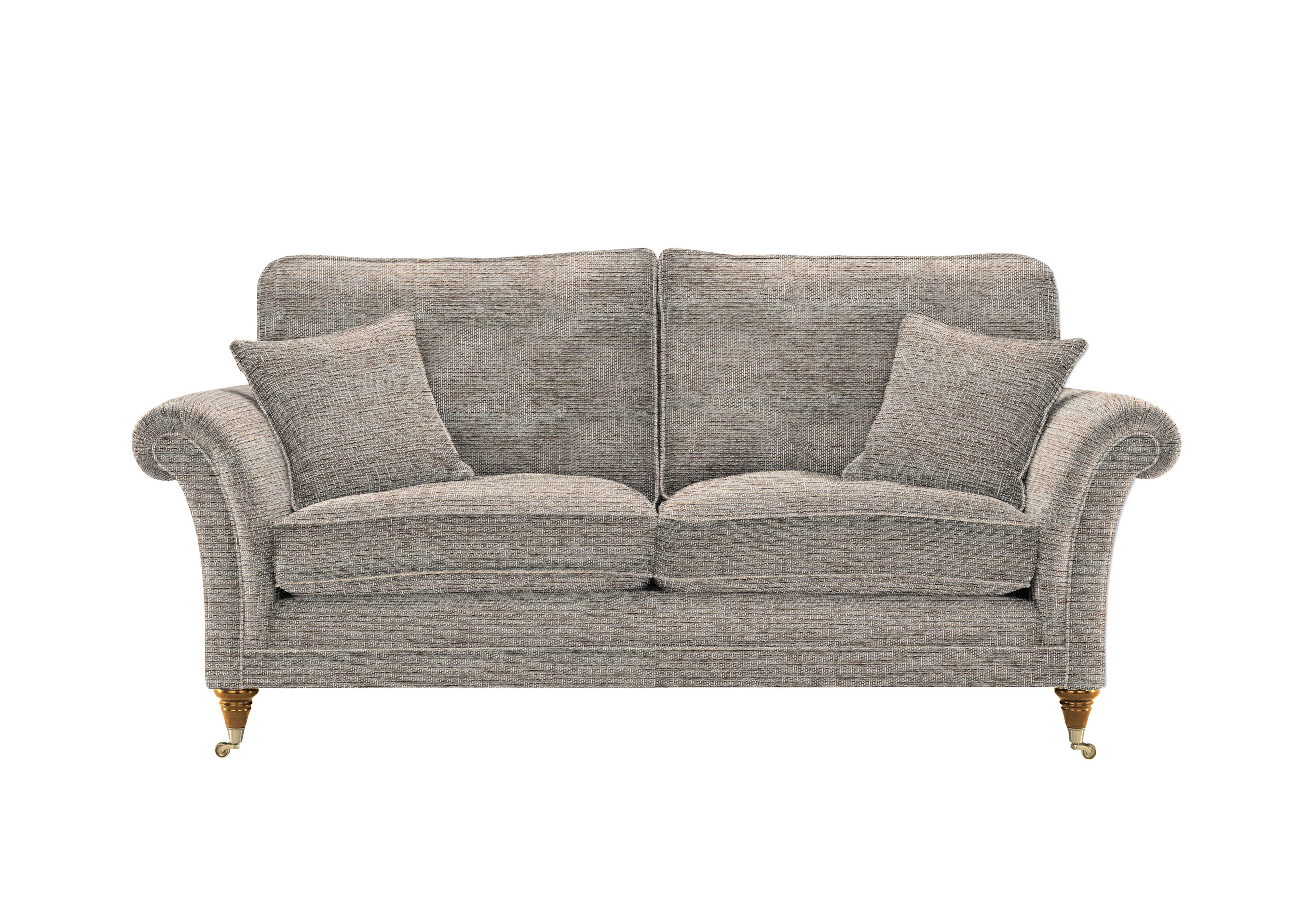 Burghley Large 2 Seater Fabric Sofa in 1309-82 Equinox Light Blue on Furniture Village