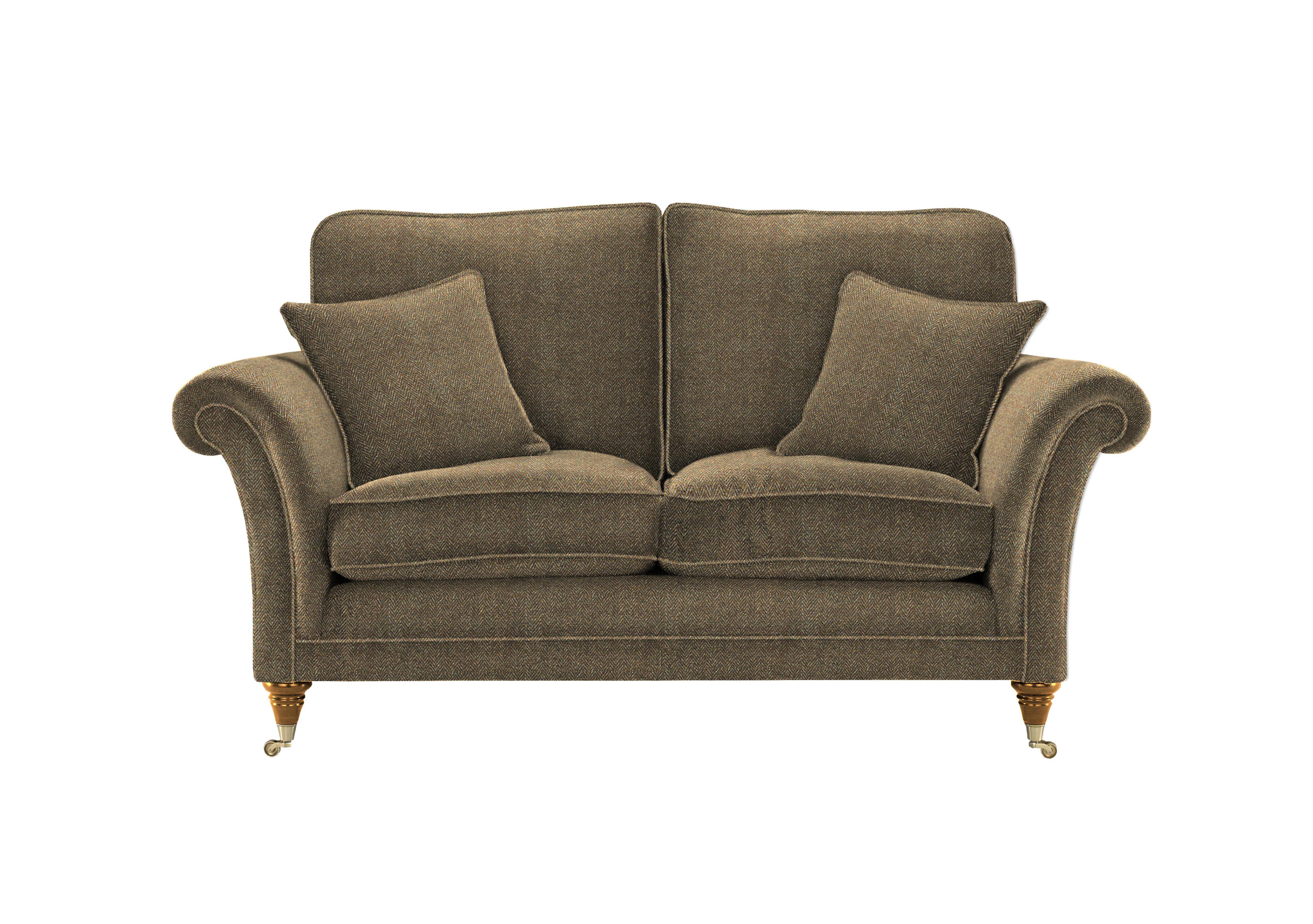 Burghley 2 Seater Fabric Sofa in 001272-0096 Harris Slate on Furniture Village