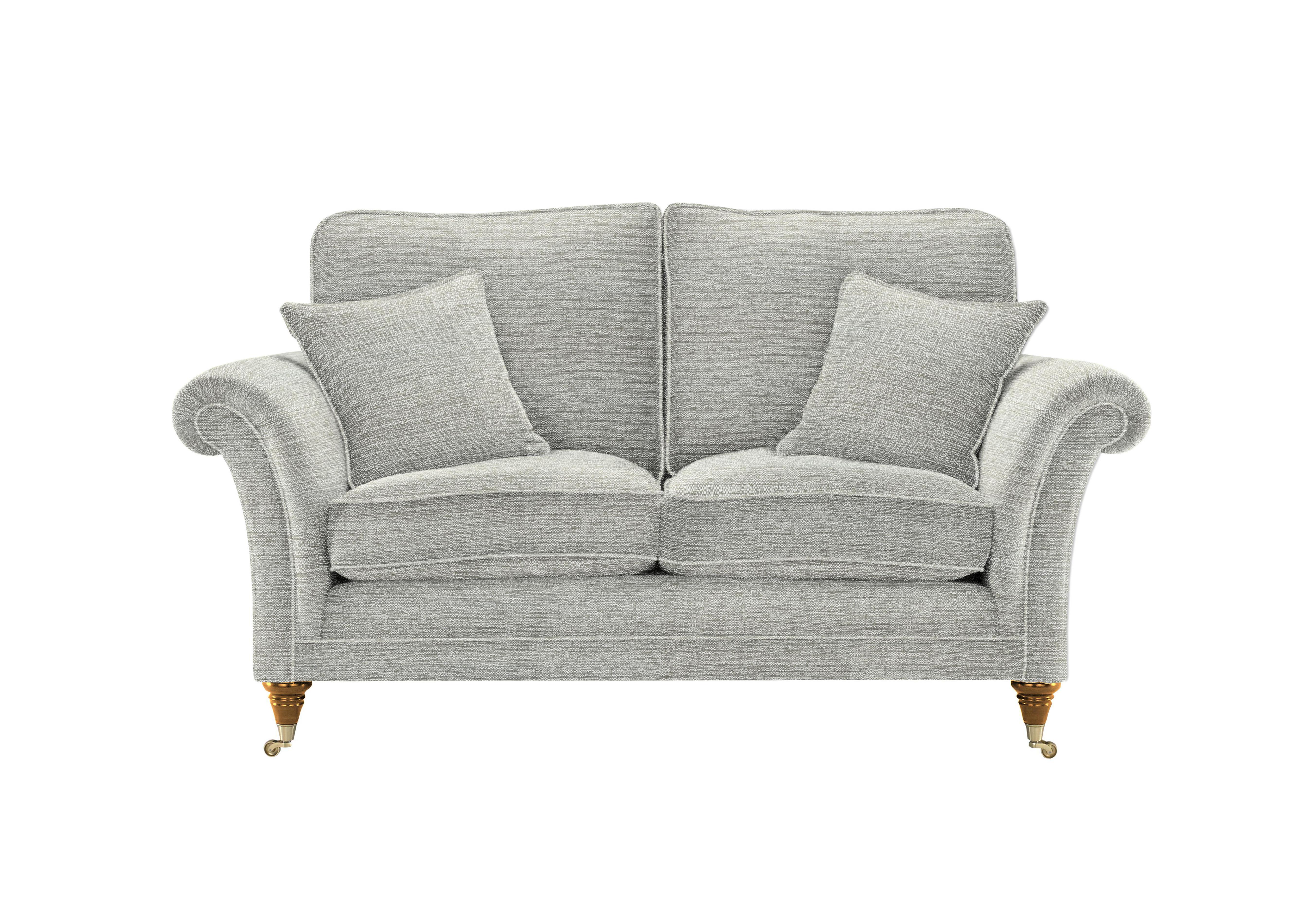 Burghley 2 Seater Fabric Sofa in 001300-0095 Caledonian Silver on Furniture Village