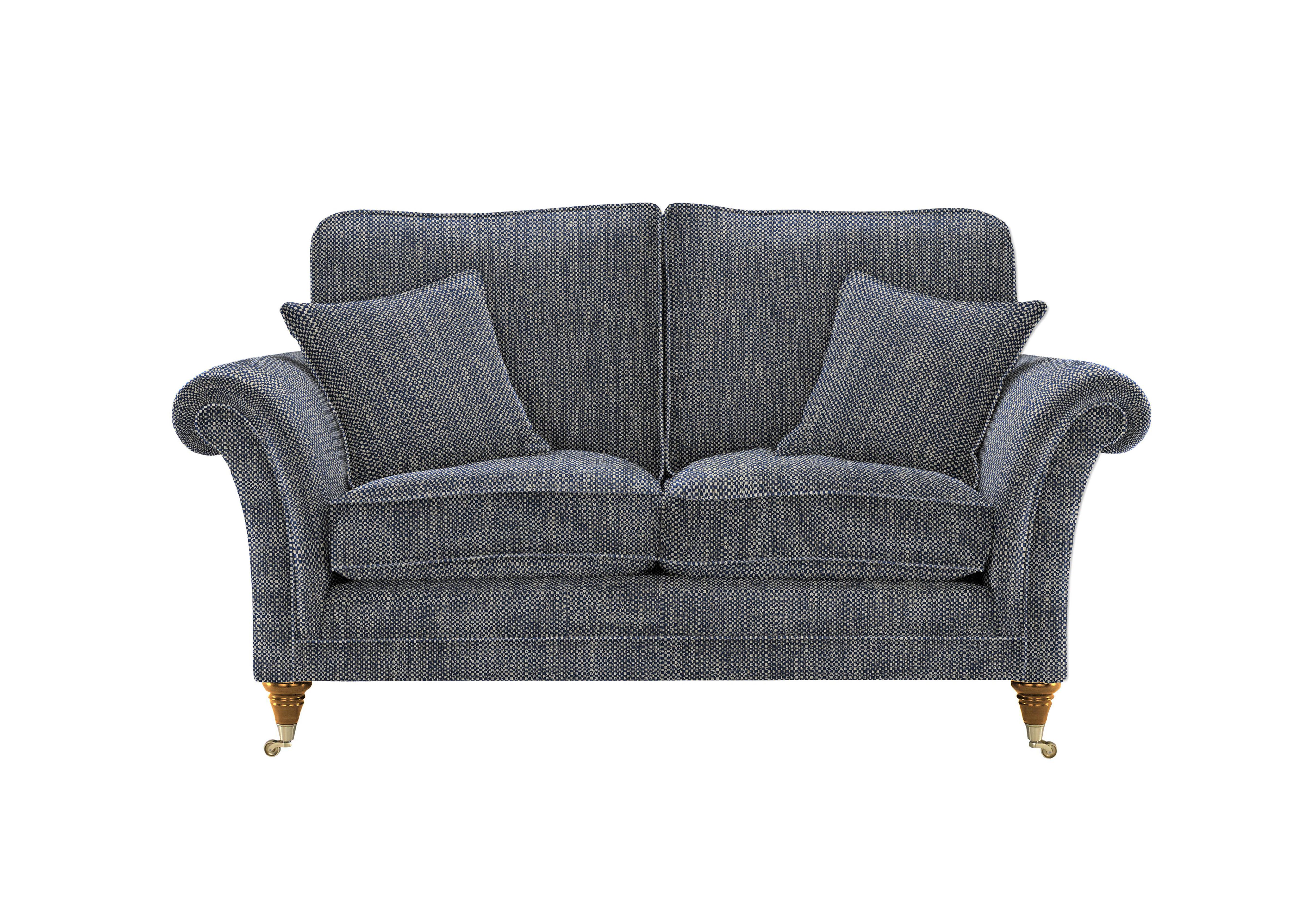 Burghley 2 Seater Fabric Sofa in 001477-0088 Metric Navy on Furniture Village