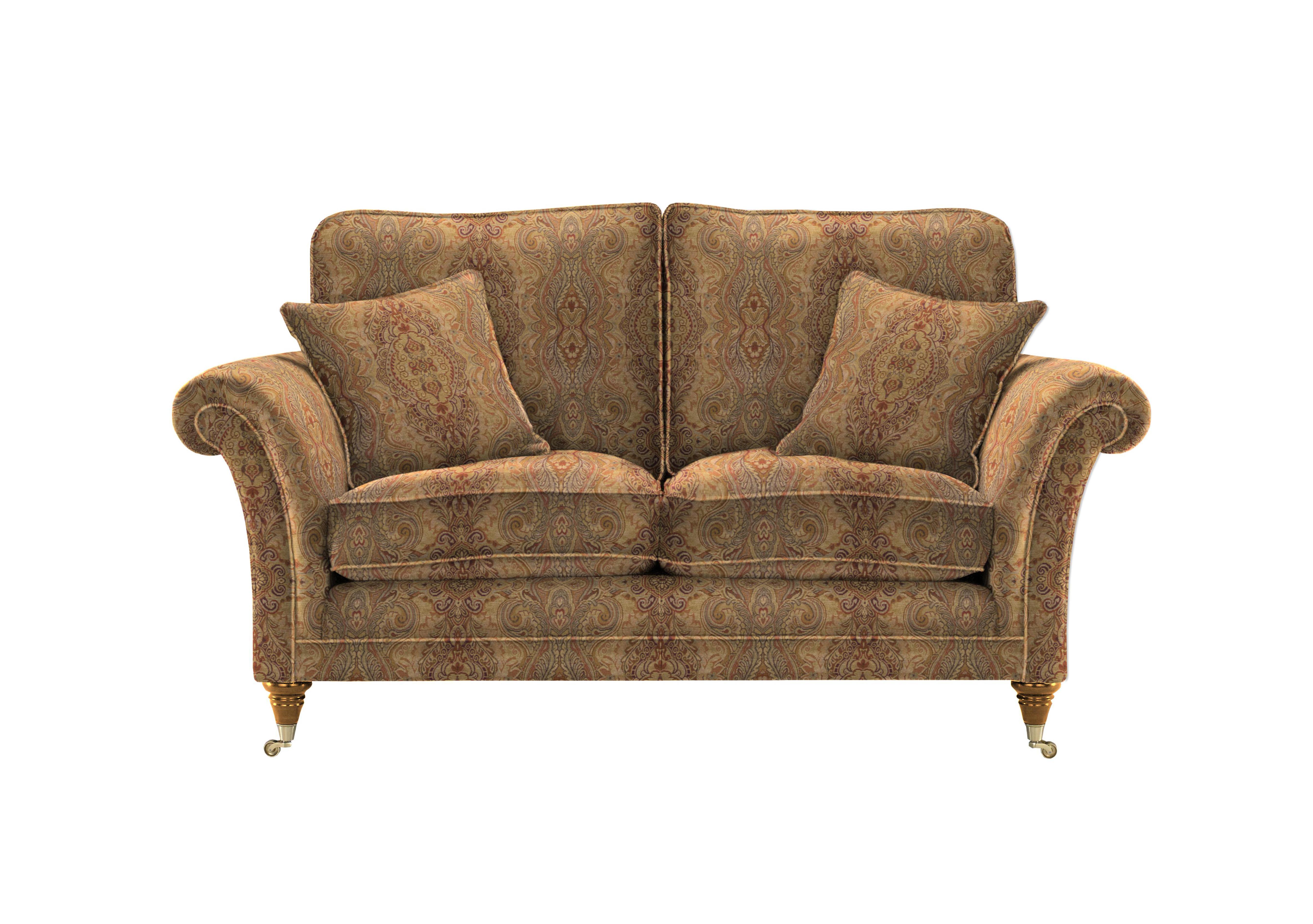 Burghley 2 Seater Fabric Sofa in 050026-318 Baslow Medalli Gold on Furniture Village