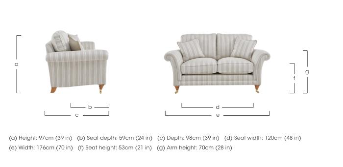 Burghley 2 Seater Fabric Sofa in  on Furniture Village