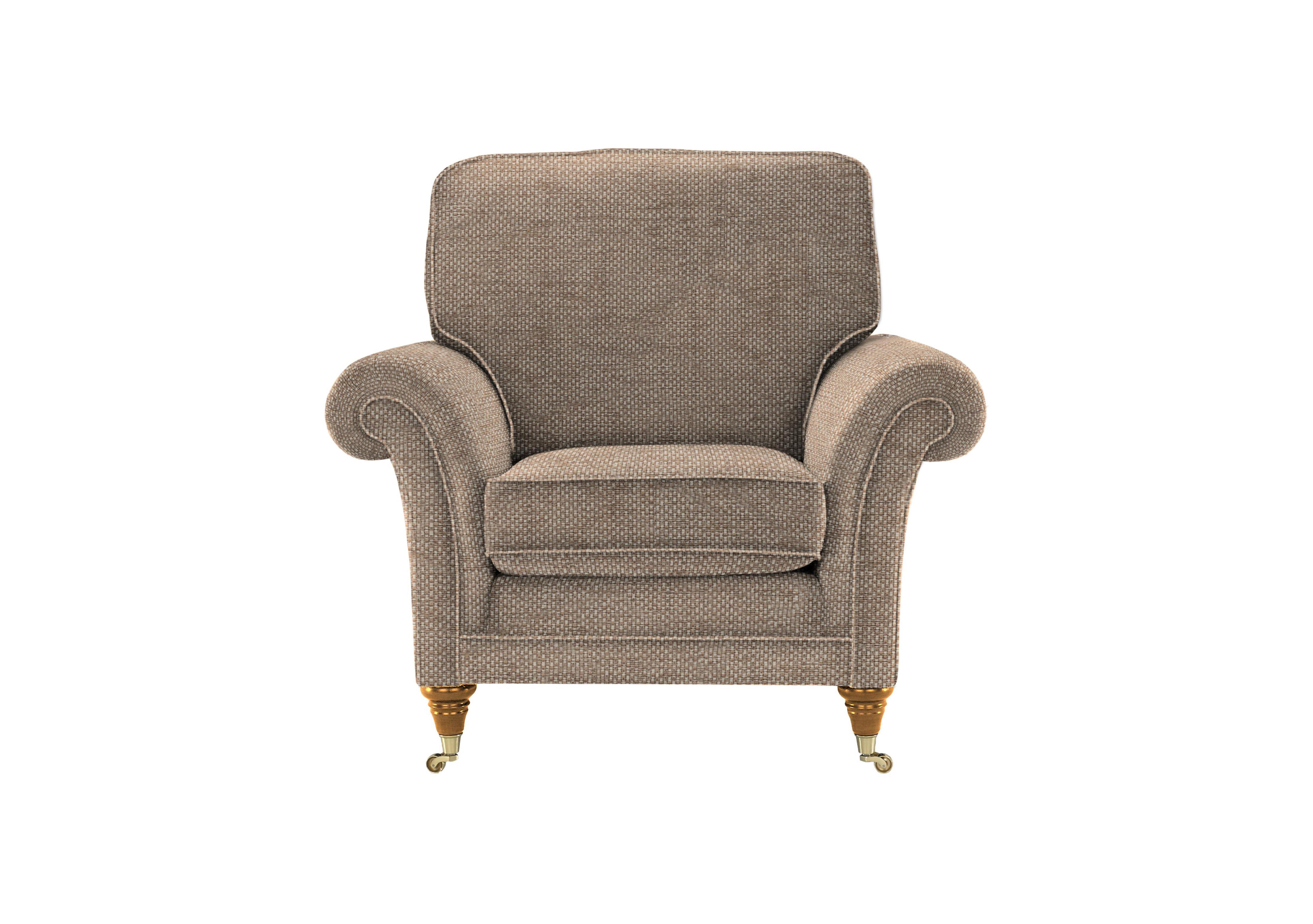 Burghley Fabric Armchair in 001483-0054 Dobby Sand on Furniture Village