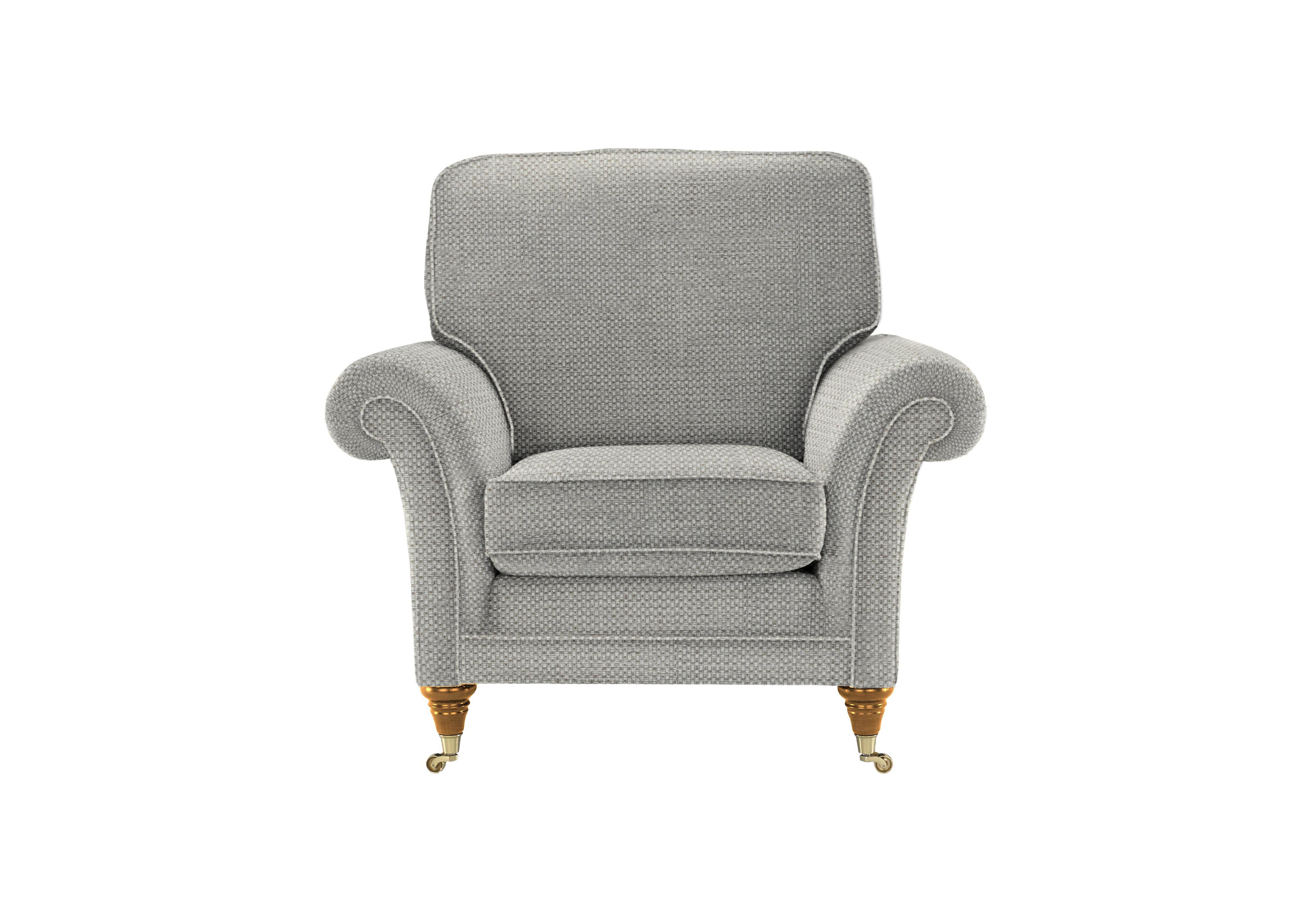 Burghley Fabric Armchair in 001483-0095 Dobby Mist on Furniture Village