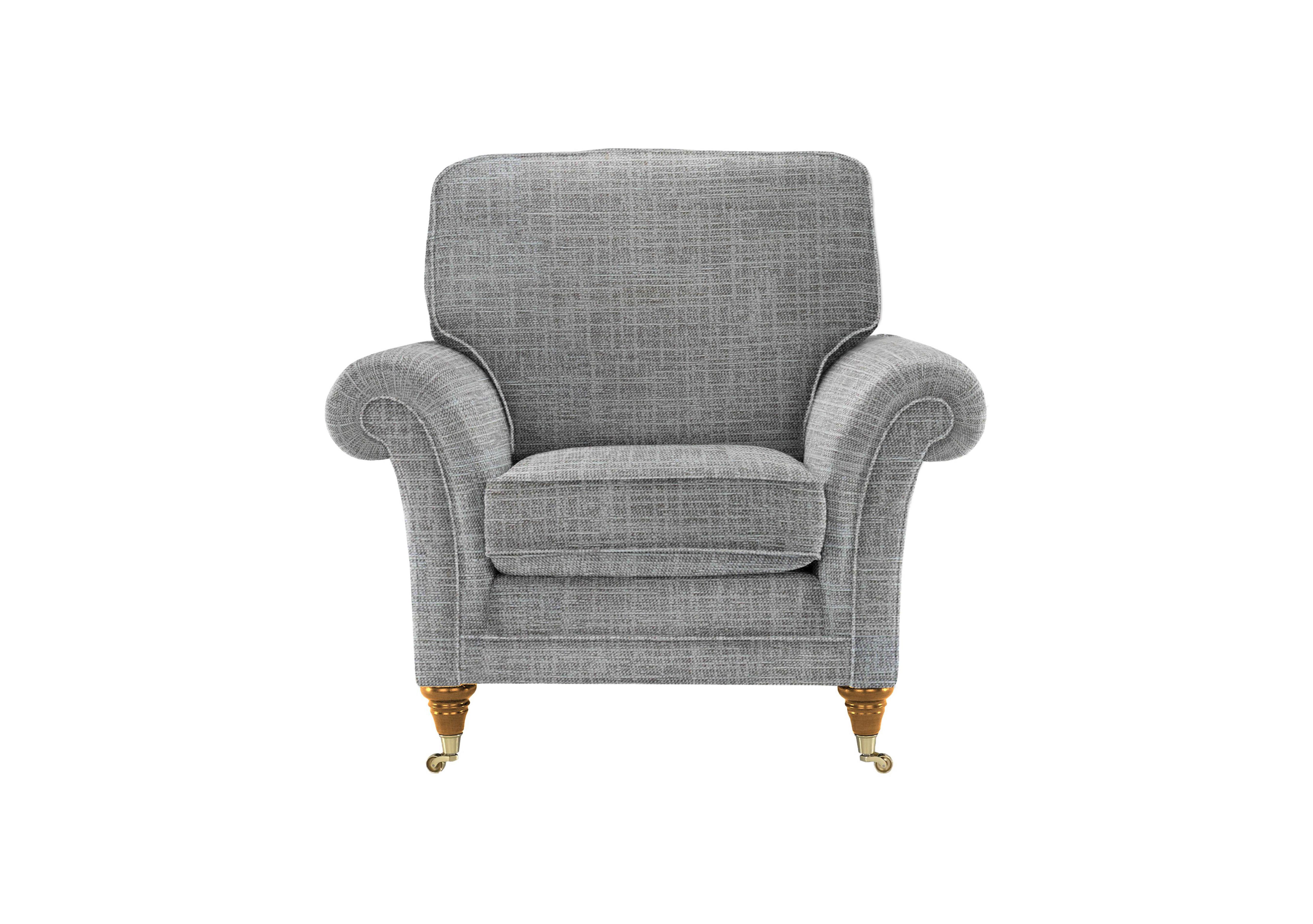 Burghley Fabric Armchair in 001497-0040 Dash Stone on Furniture Village