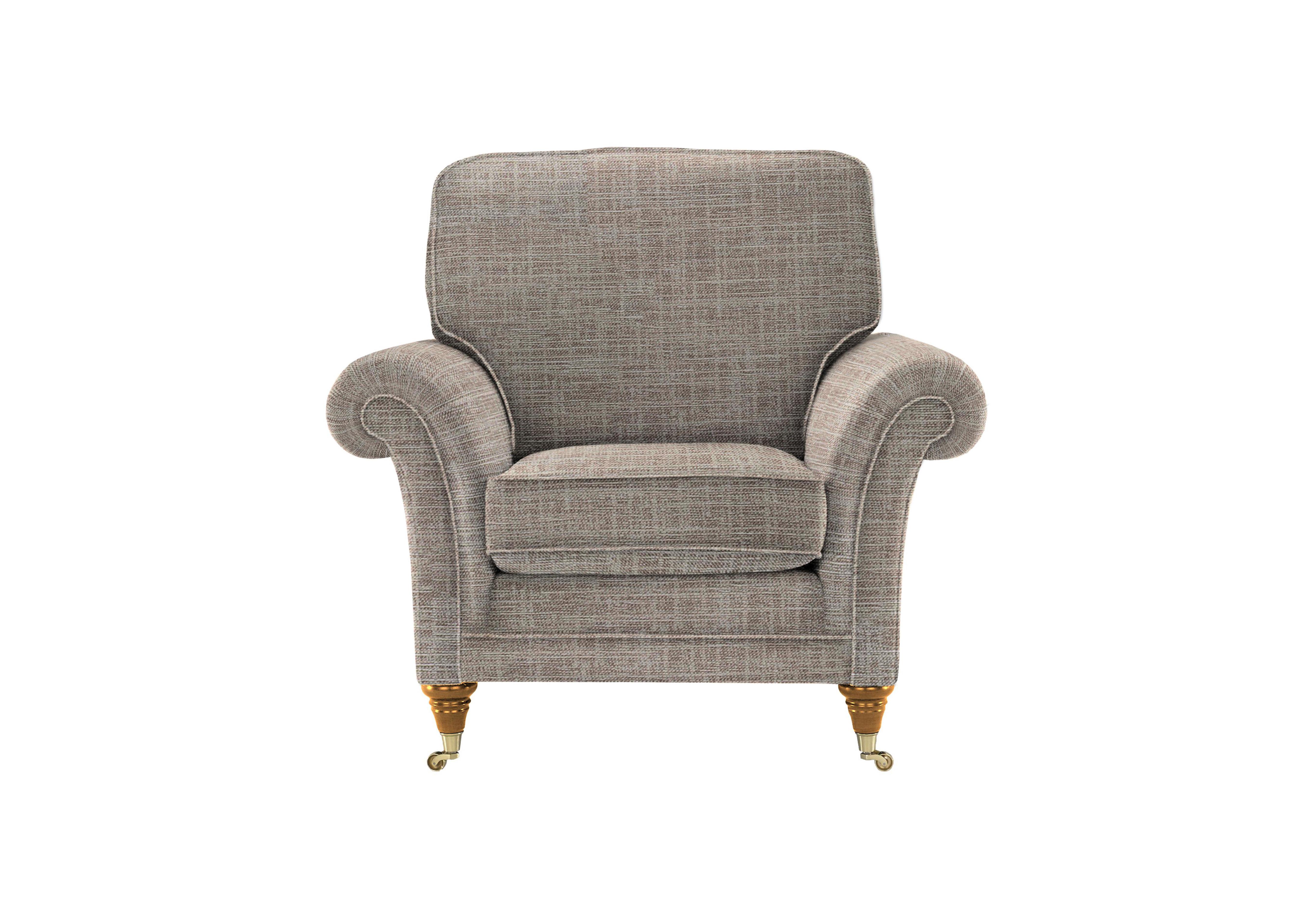 Burghley Fabric Armchair in 001497-0051 Dash Oatmeal on Furniture Village