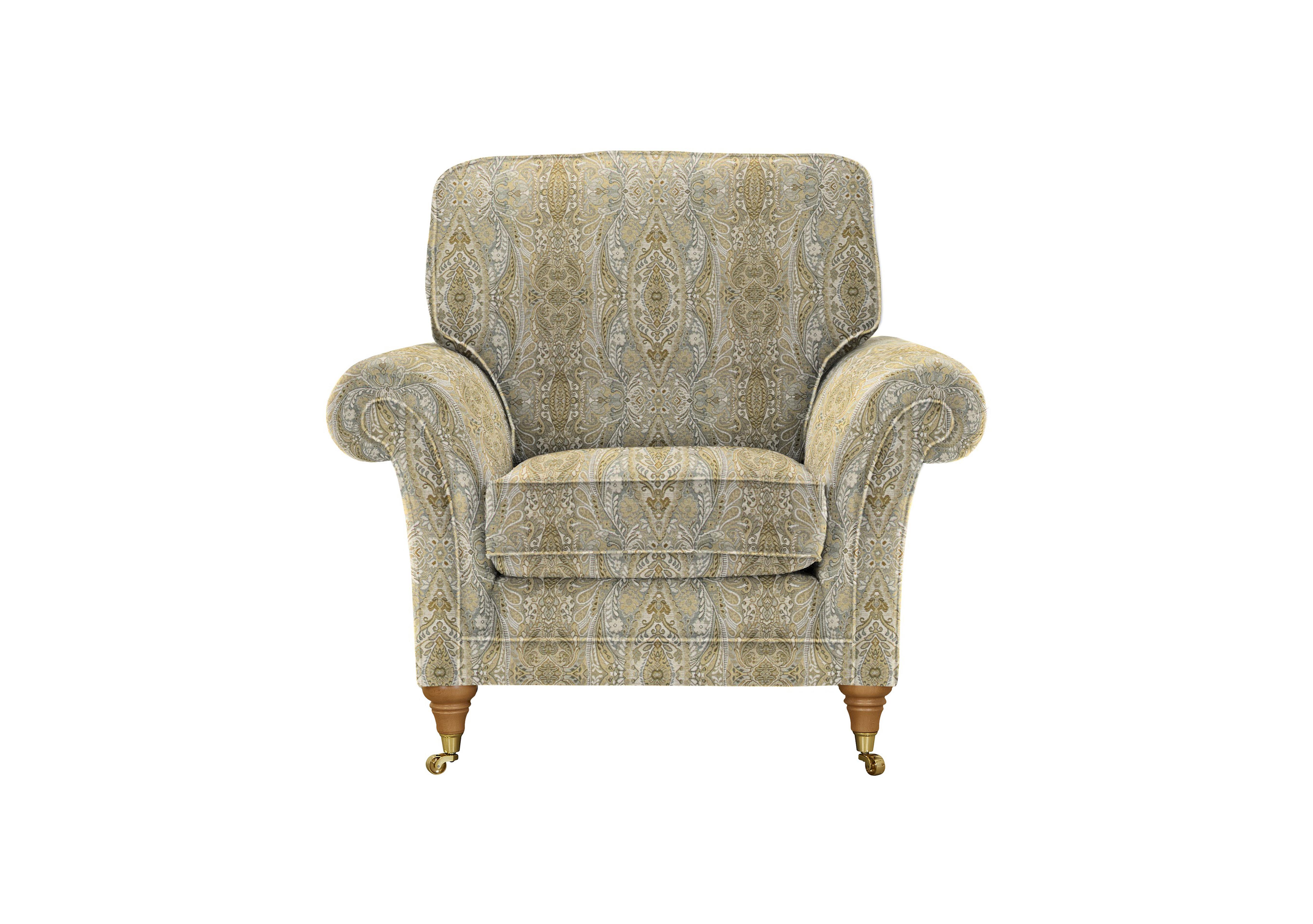 Burghley Fabric Armchair in 002313-0036 Nouveau Caramel on Furniture Village