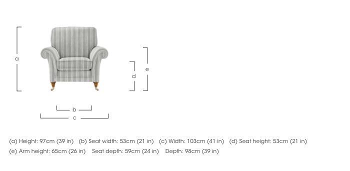 Burghley Fabric Armchair in  on Furniture Village