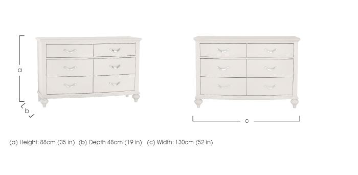 Annecy 6 Drawer Wide Chest in  on Furniture Village