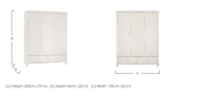 Annecy Triple Wardrobe in  on Furniture Village