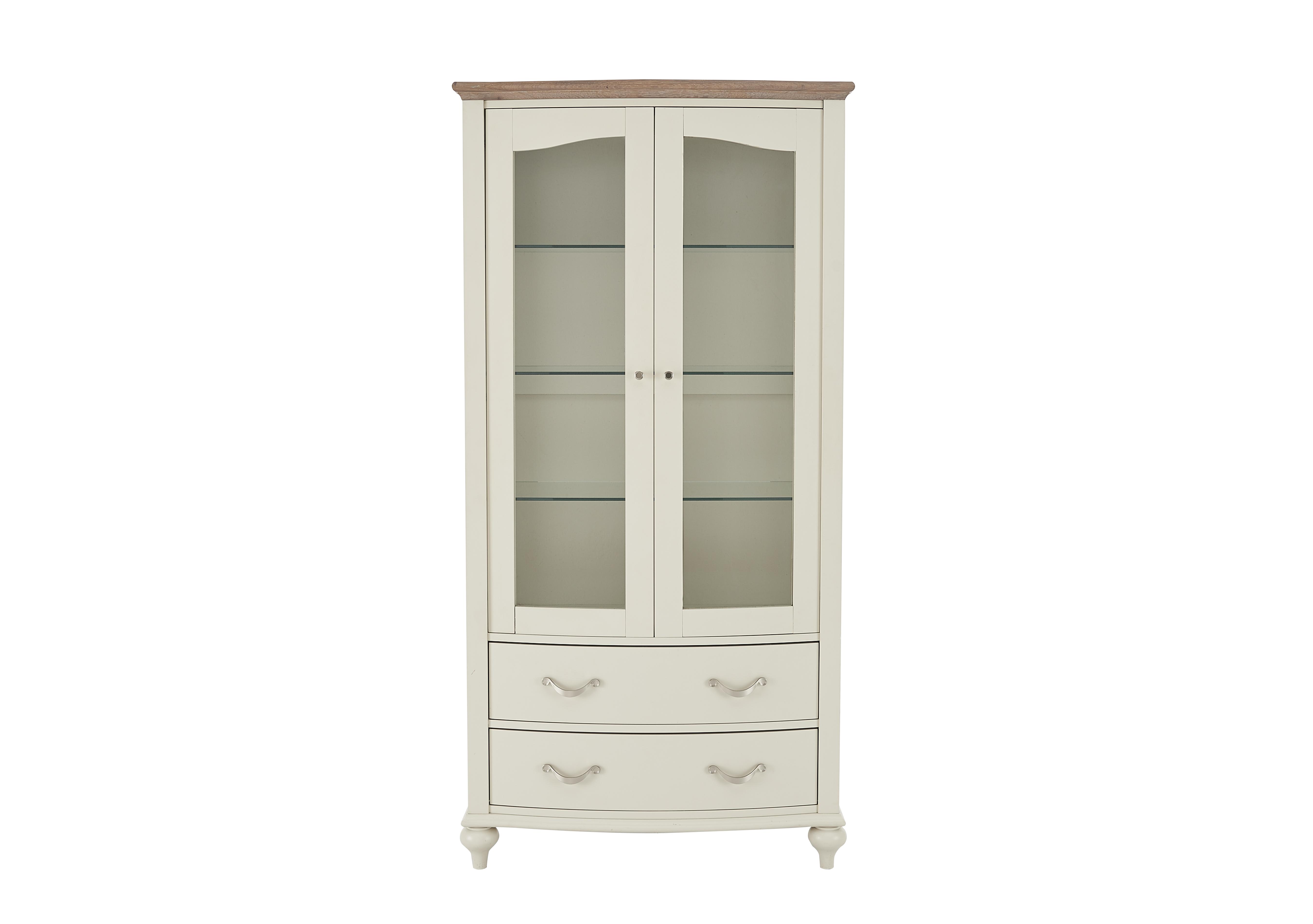 Annecy Display Cabinet in Soft Grey Paint on Furniture Village