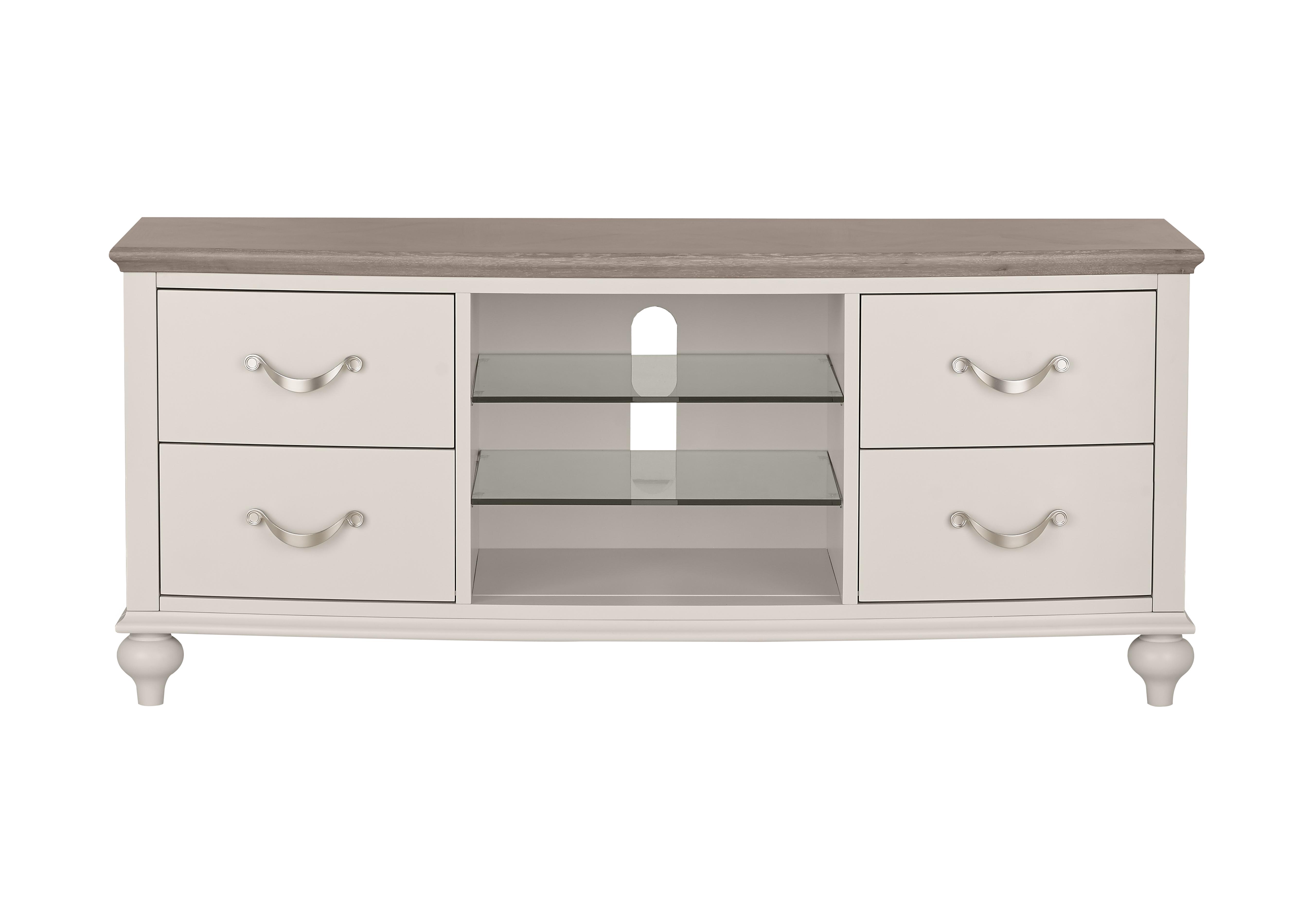 Annecy Entertainment Unit in Soft Grey Paint on Furniture Village