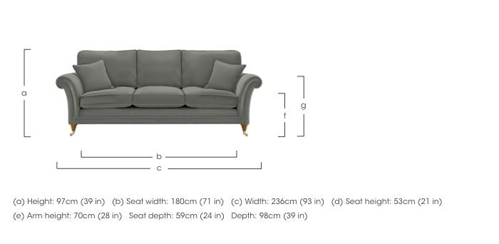 Burghley Grand Leather Sofa in  on Furniture Village
