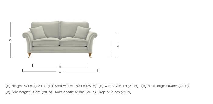 Burghley Large 2 Seater Leather Sofa in  on Furniture Village