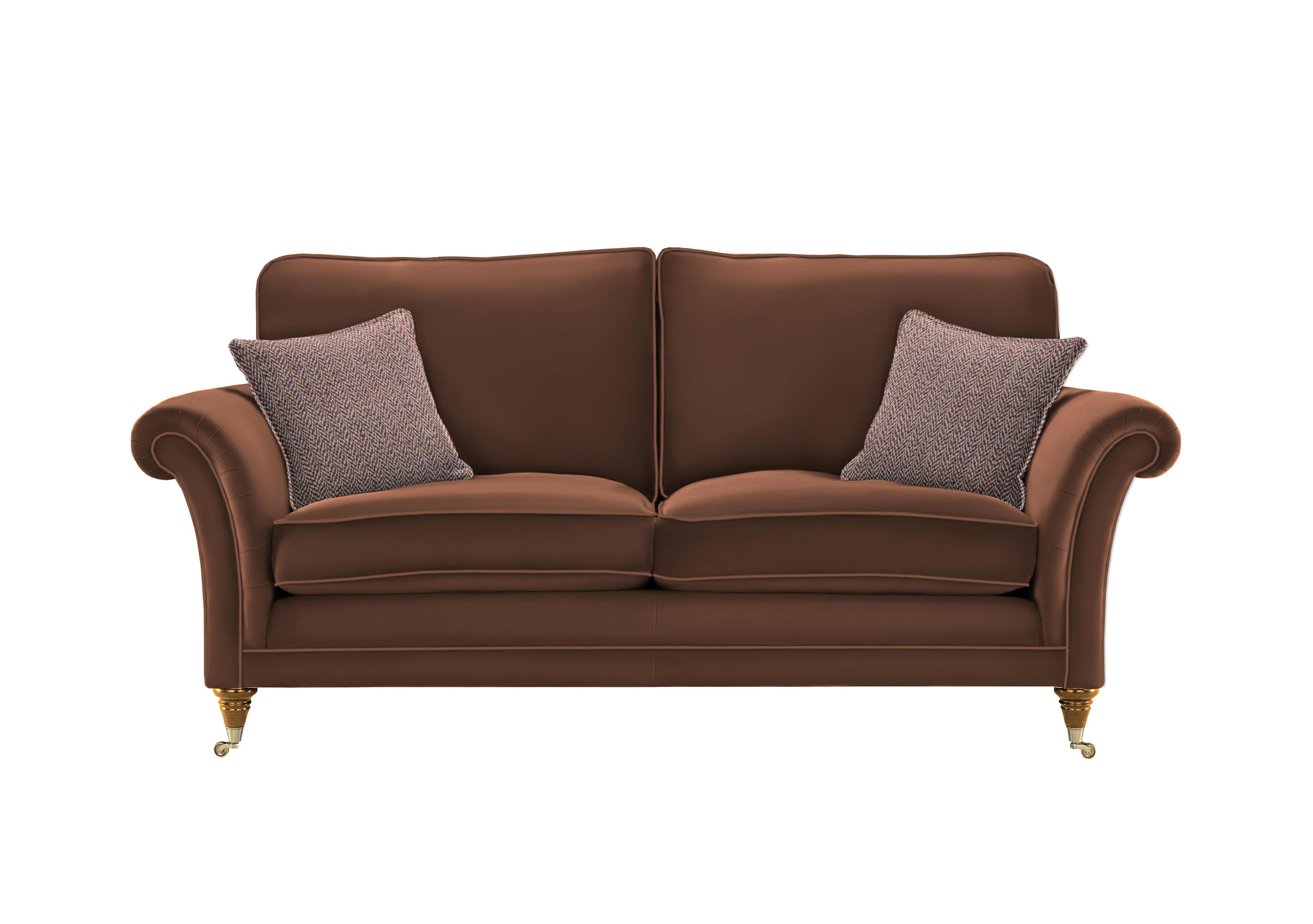 Burghley Large 2 Seater Leather Sofa in Madri Spice 053055-0014 on Furniture Village