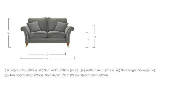 Burghley 2 Seater Leather Sofa in  on Furniture Village