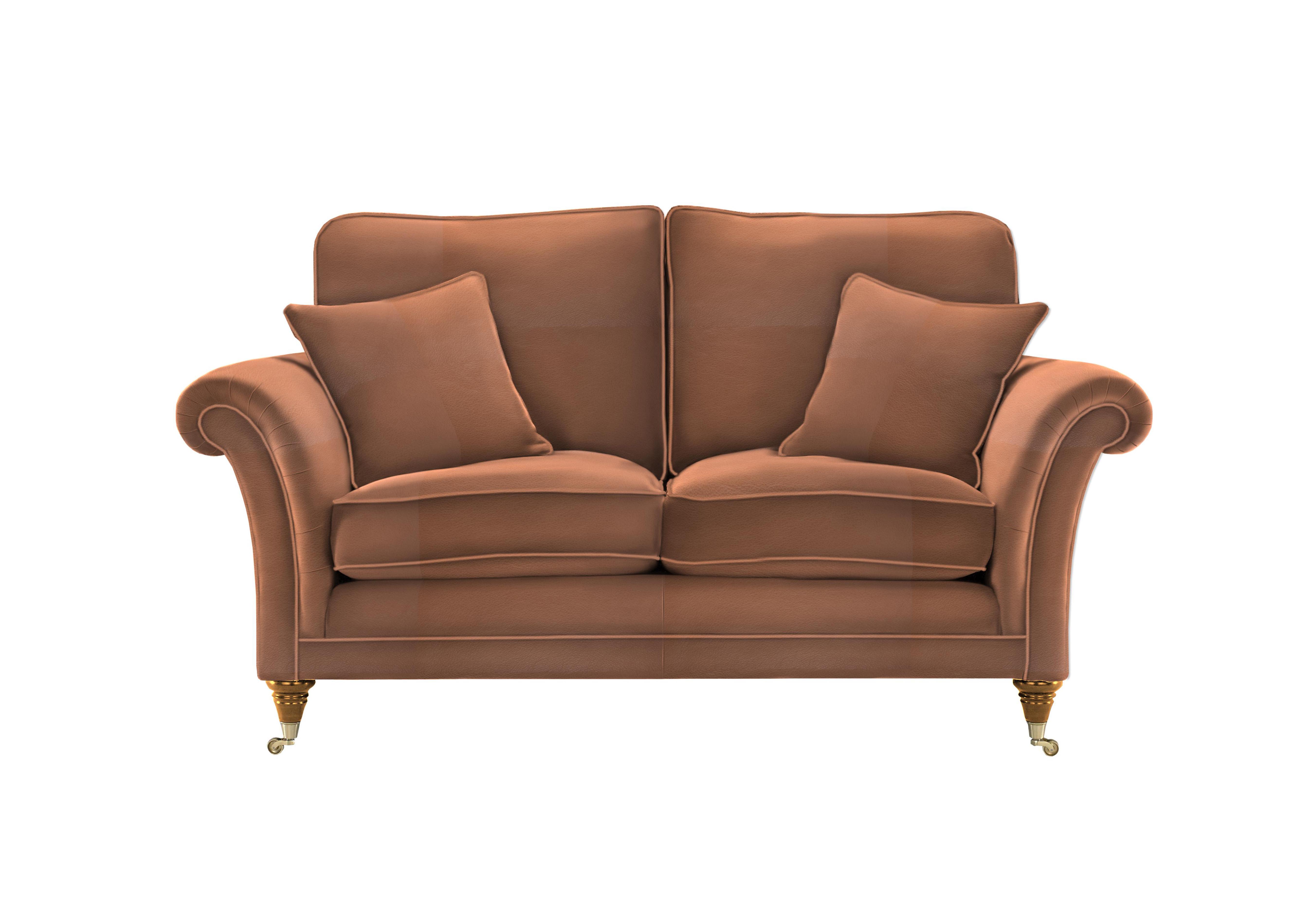 Burghley 2 Seater Leather Sofa in 009019-0025 Roma Nutmeg on Furniture Village