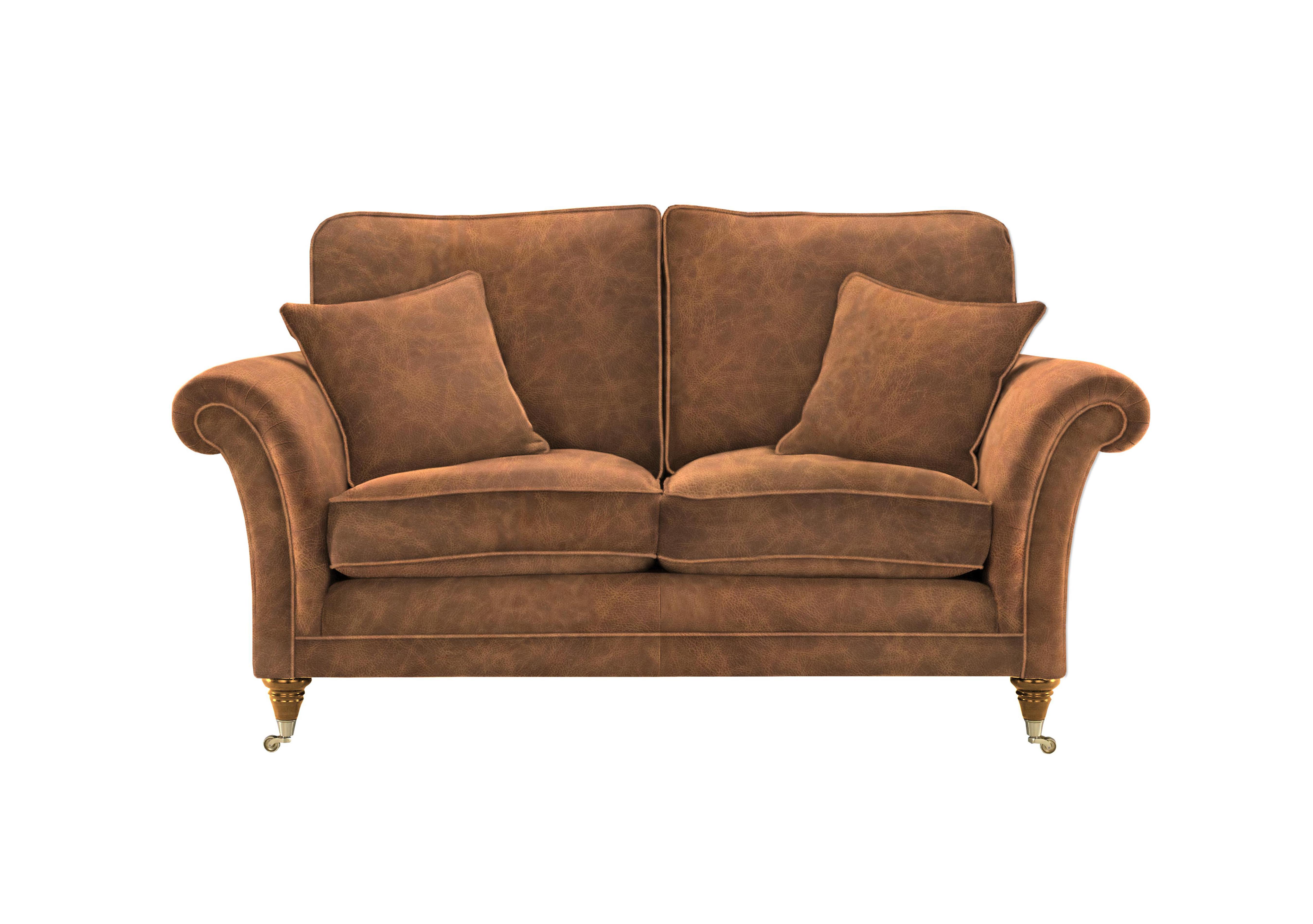 Burghley 2 Seater Leather Sofa in Oxford Cedar 9016-0038 on Furniture Village