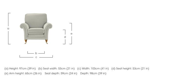 Burghley Leather Chair in  on Furniture Village