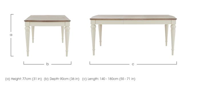 Annecy Extending Dining Table in  on Furniture Village