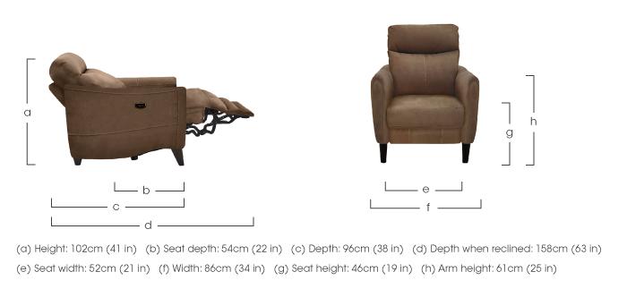 Compact Collection Petit Fabric Armchair in  on Furniture Village