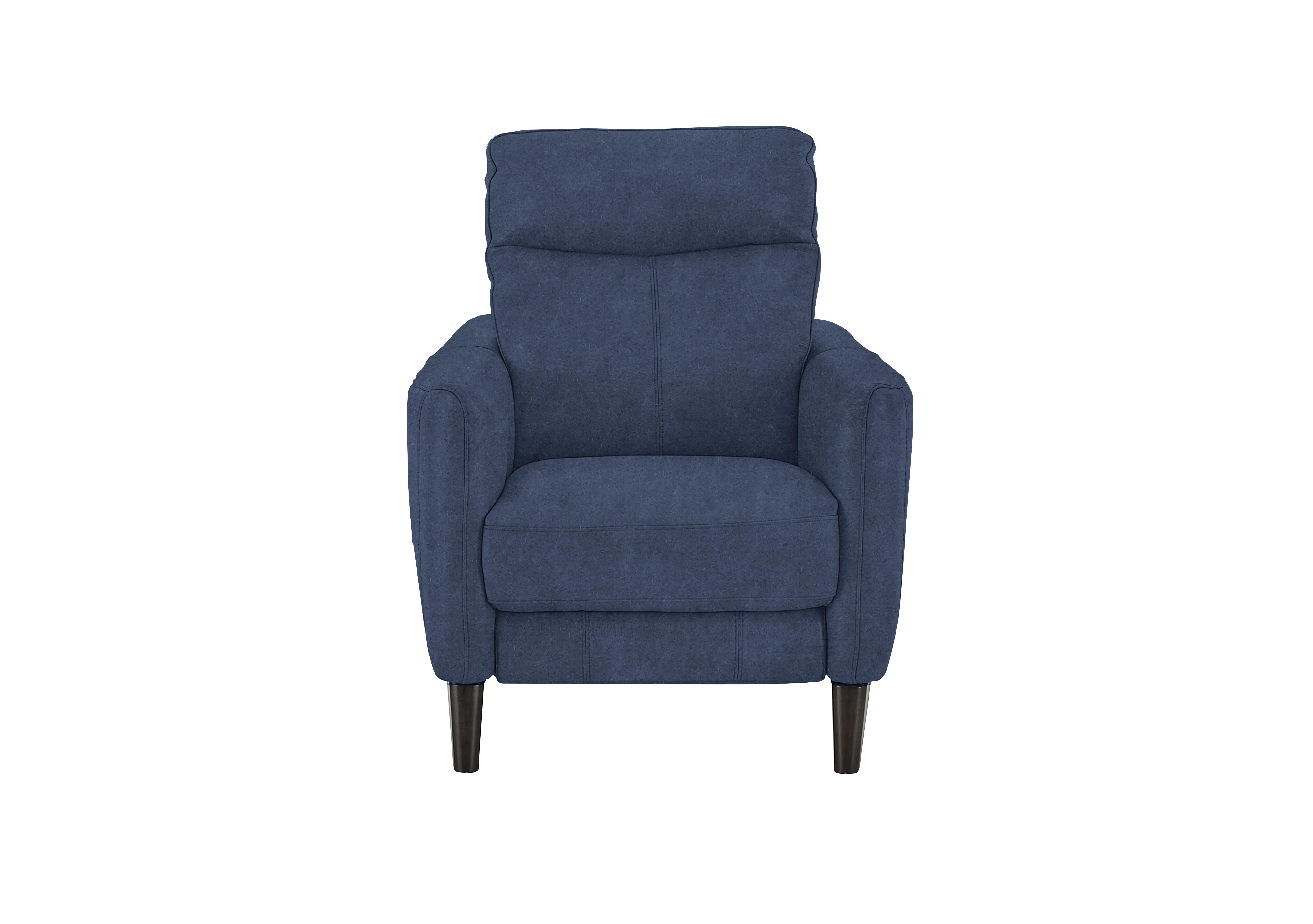 Compact Collection Petit Fabric Armchair in Bfa-Blj-R10 Blue on Furniture Village