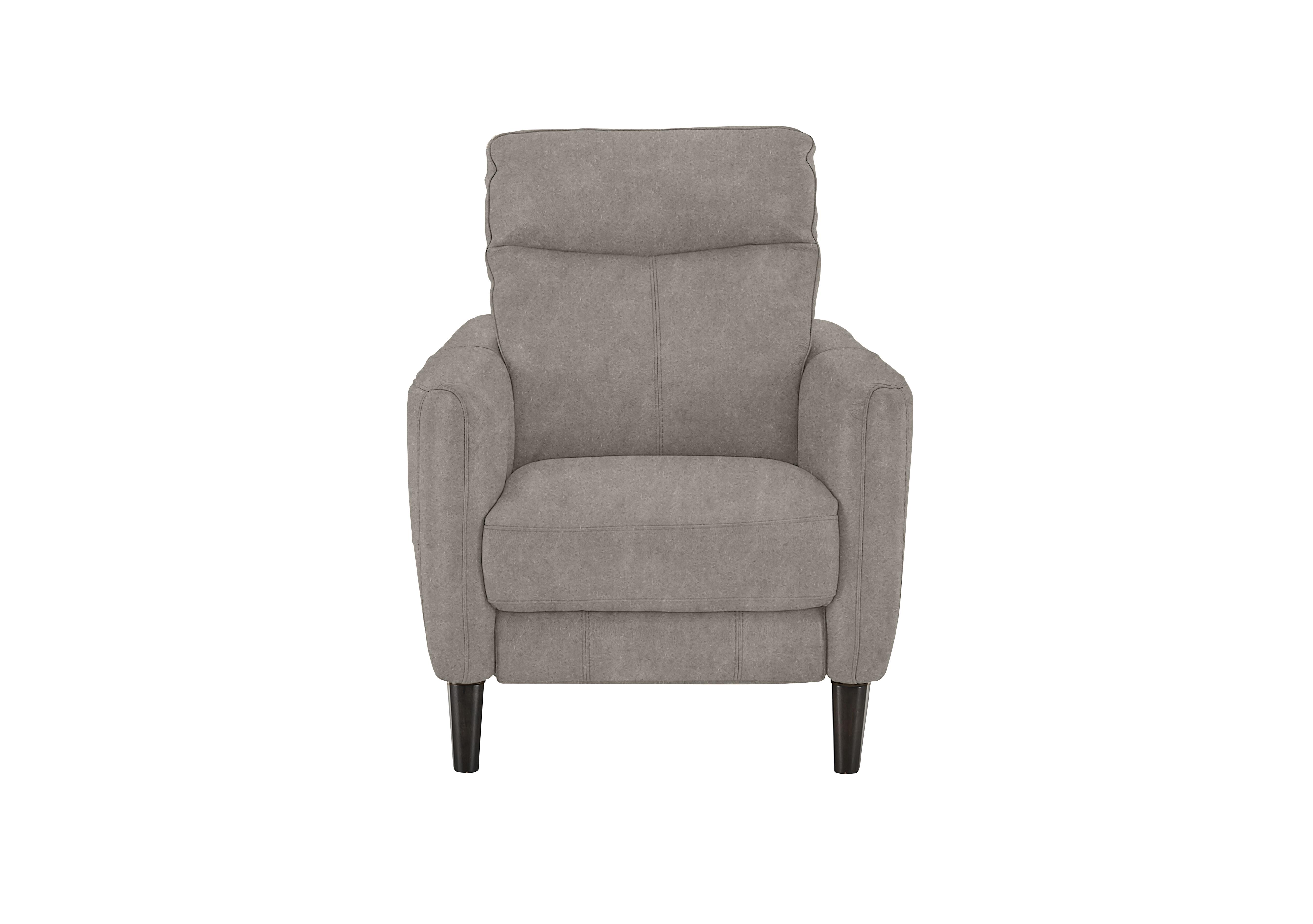 Compact Collection Petit Fabric Armchair in Bfa-Blj-R946 Silver on Furniture Village