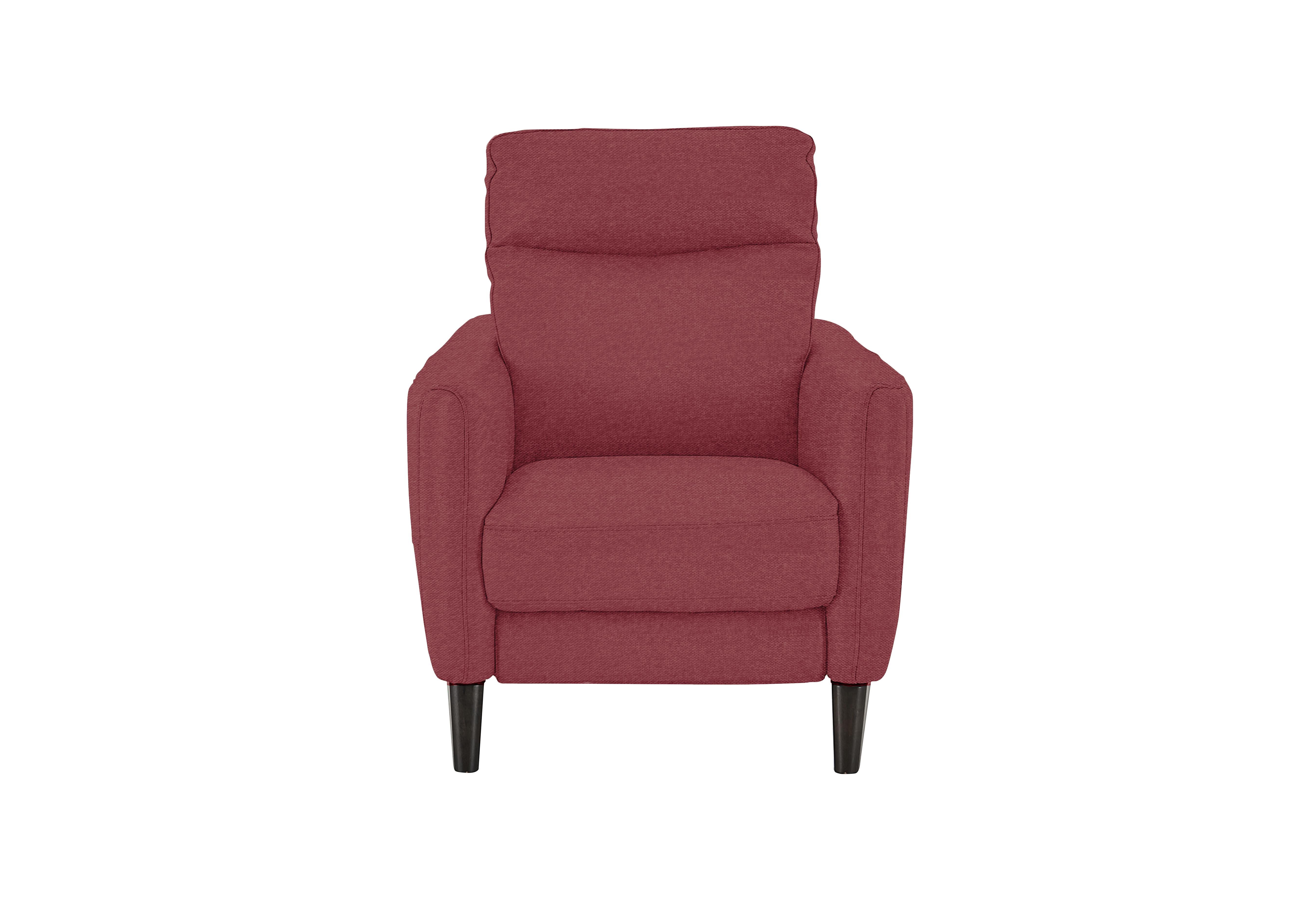 Compact Collection Petit Fabric Armchair in Fab-Blt-R29 Red on Furniture Village