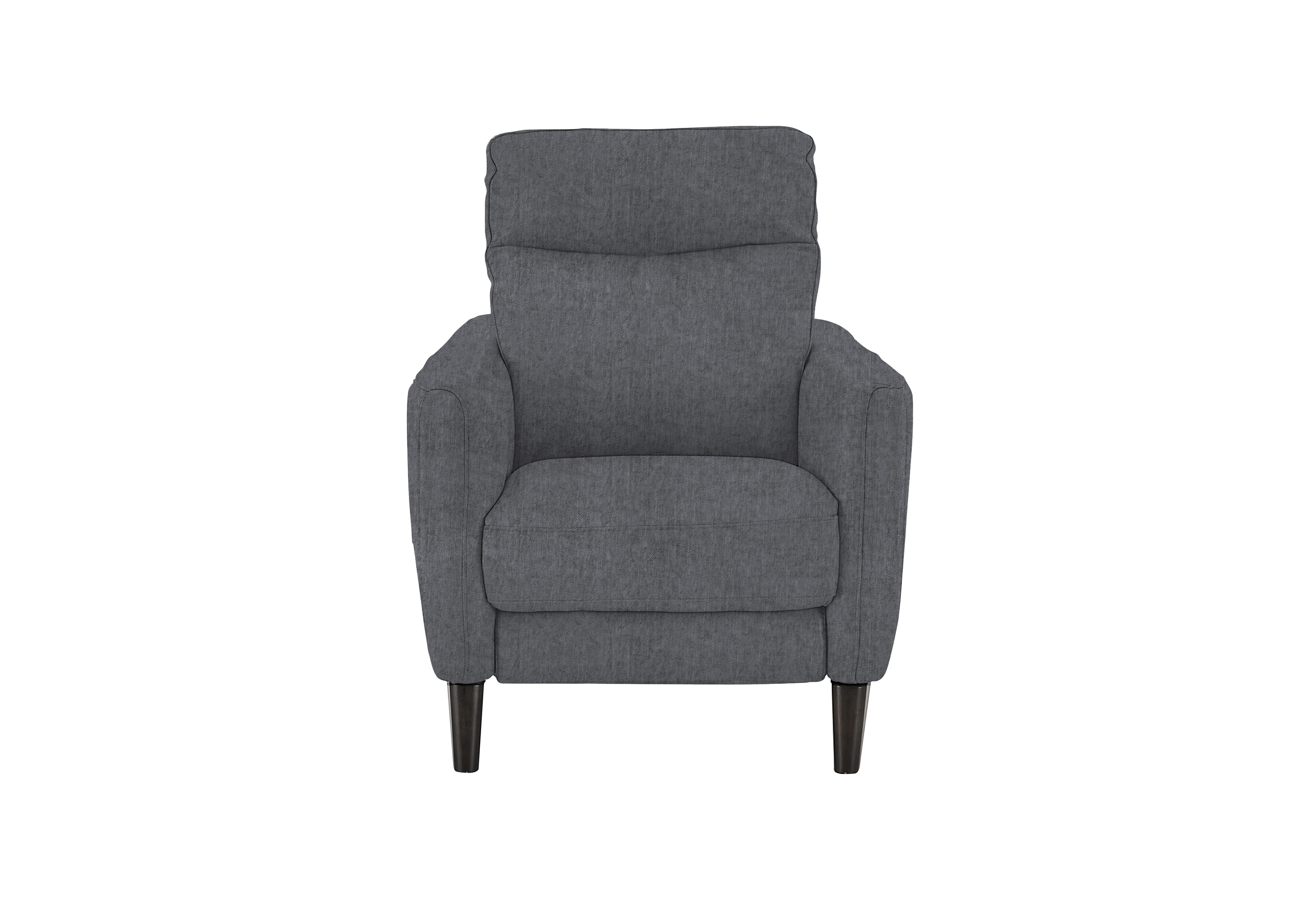 Compact Collection Petit Fabric Armchair in Fab-Meo-R25 Iron Grey on Furniture Village