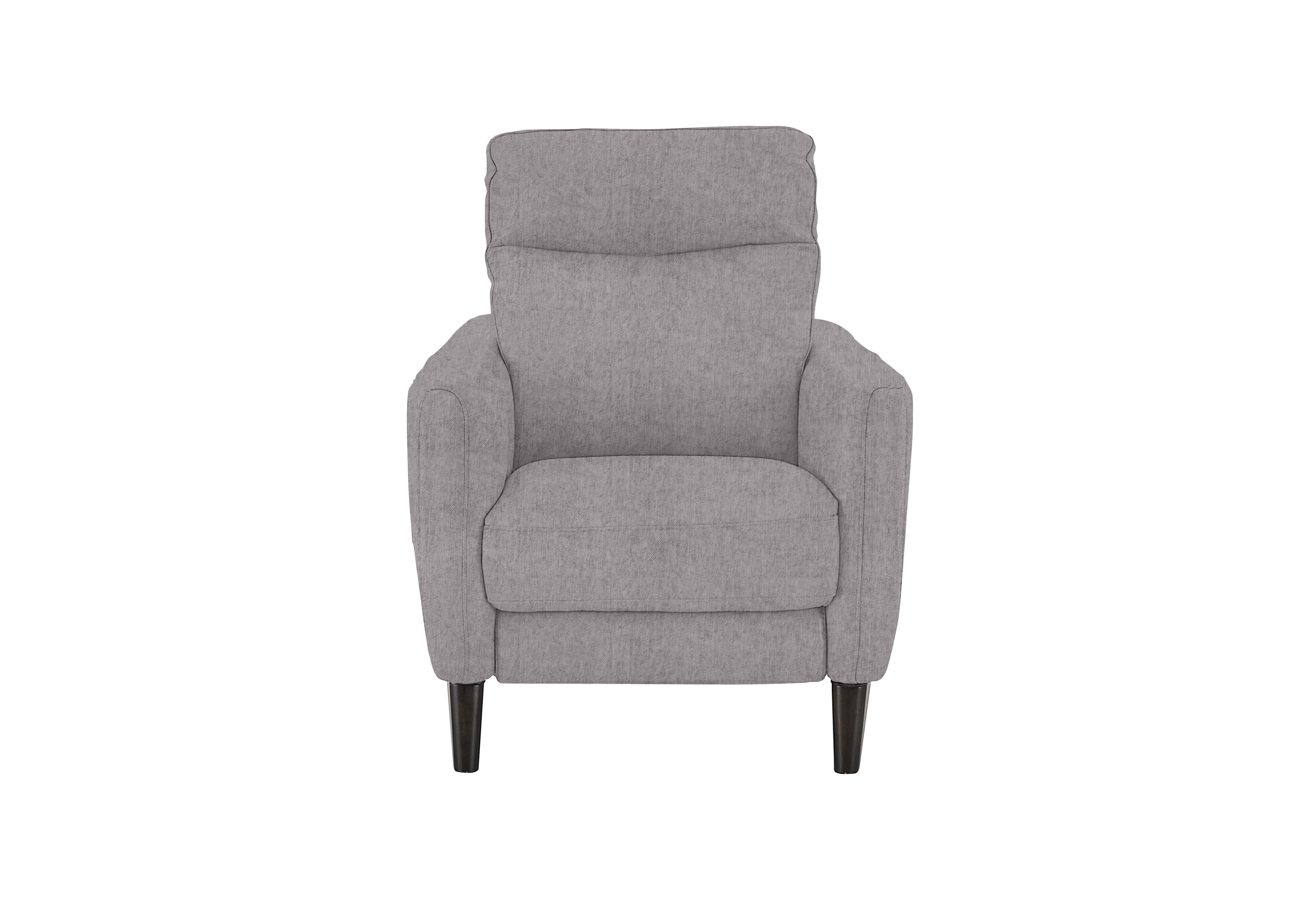 Compact Collection Petit Fabric Armchair in Fab-Meo-R27 Pewter on Furniture Village