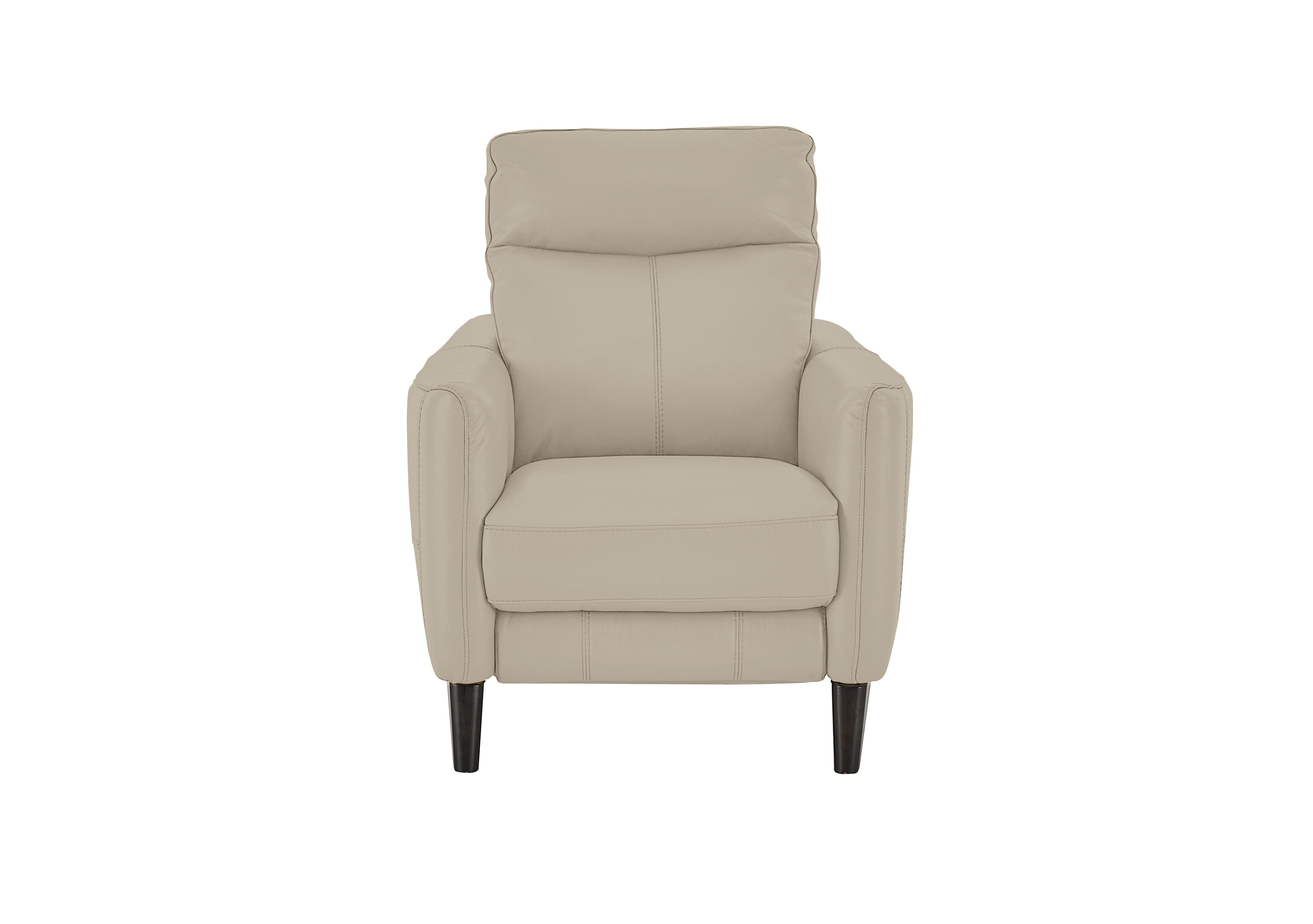 Compact Collection Petit Leather Recliner Armchair in Bv-041e Dapple Grey on Furniture Village