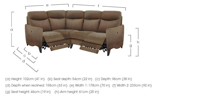 Compact Collection Petit Fabric Corner Sofa in  on Furniture Village