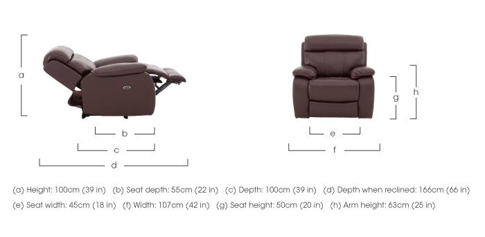 Moreno Leather Armchair in  on Furniture Village