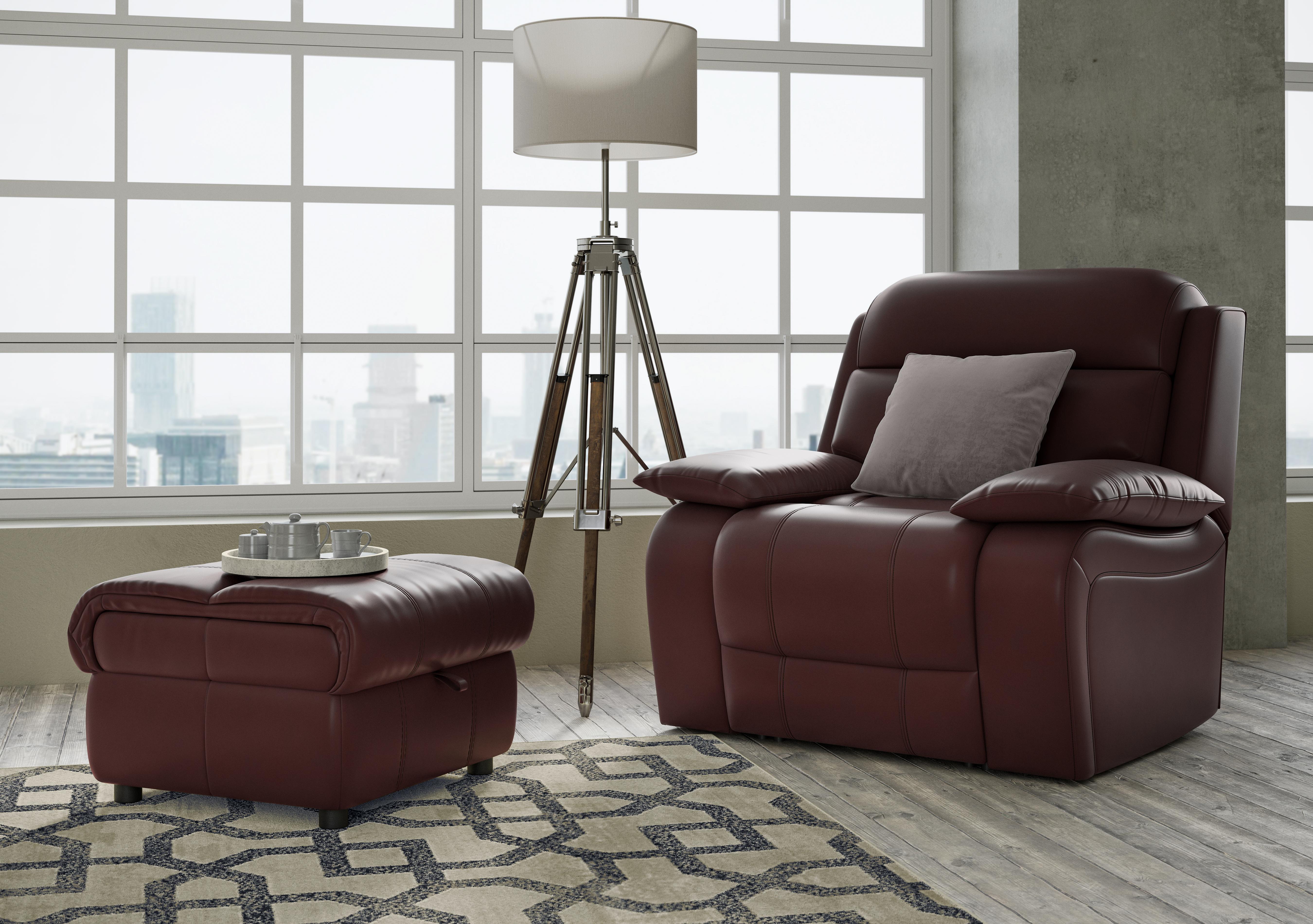 Moreno Leather Armchair in  on Furniture Village