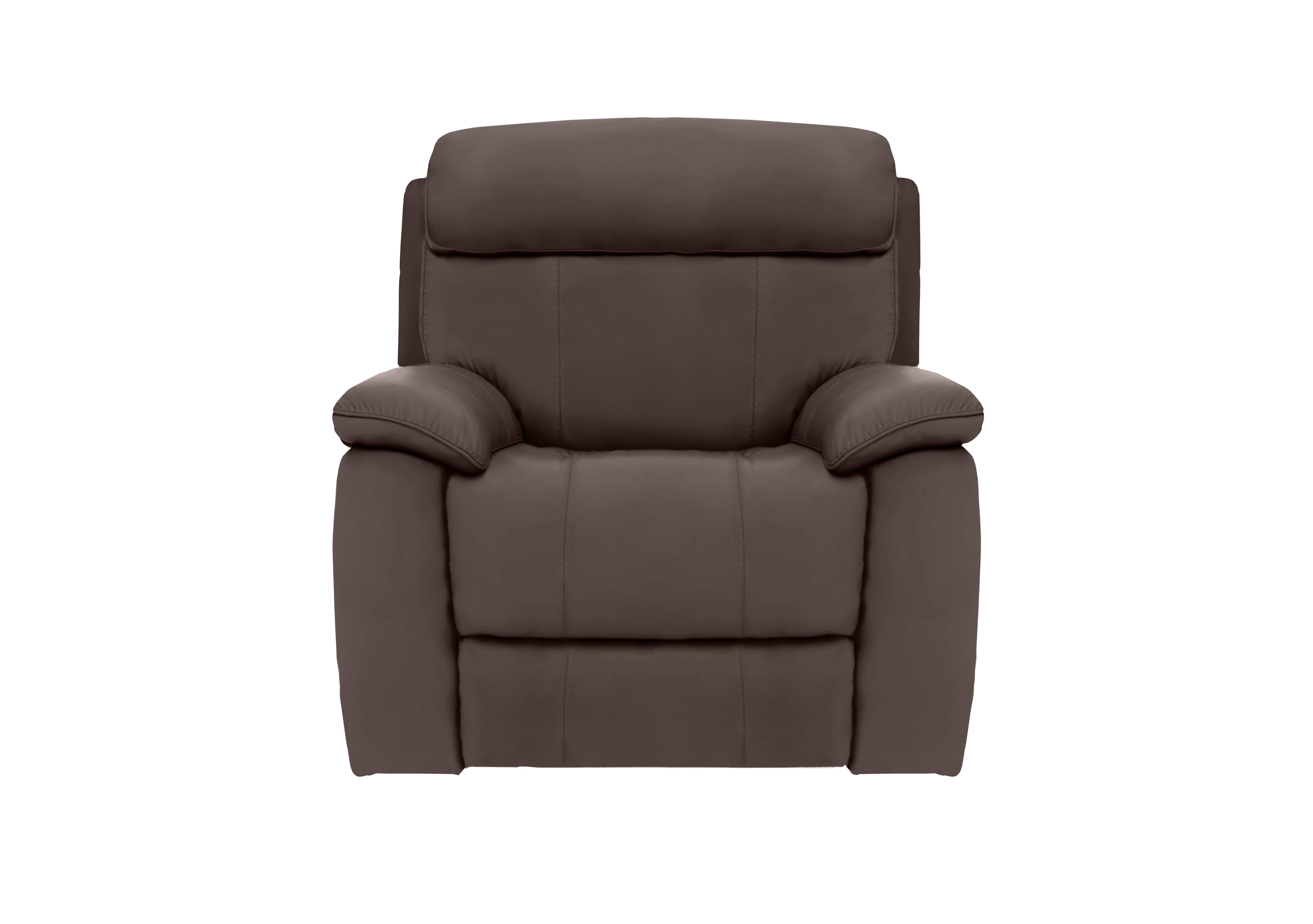 Moreno Leather Armchair in An-920d Teak on Furniture Village