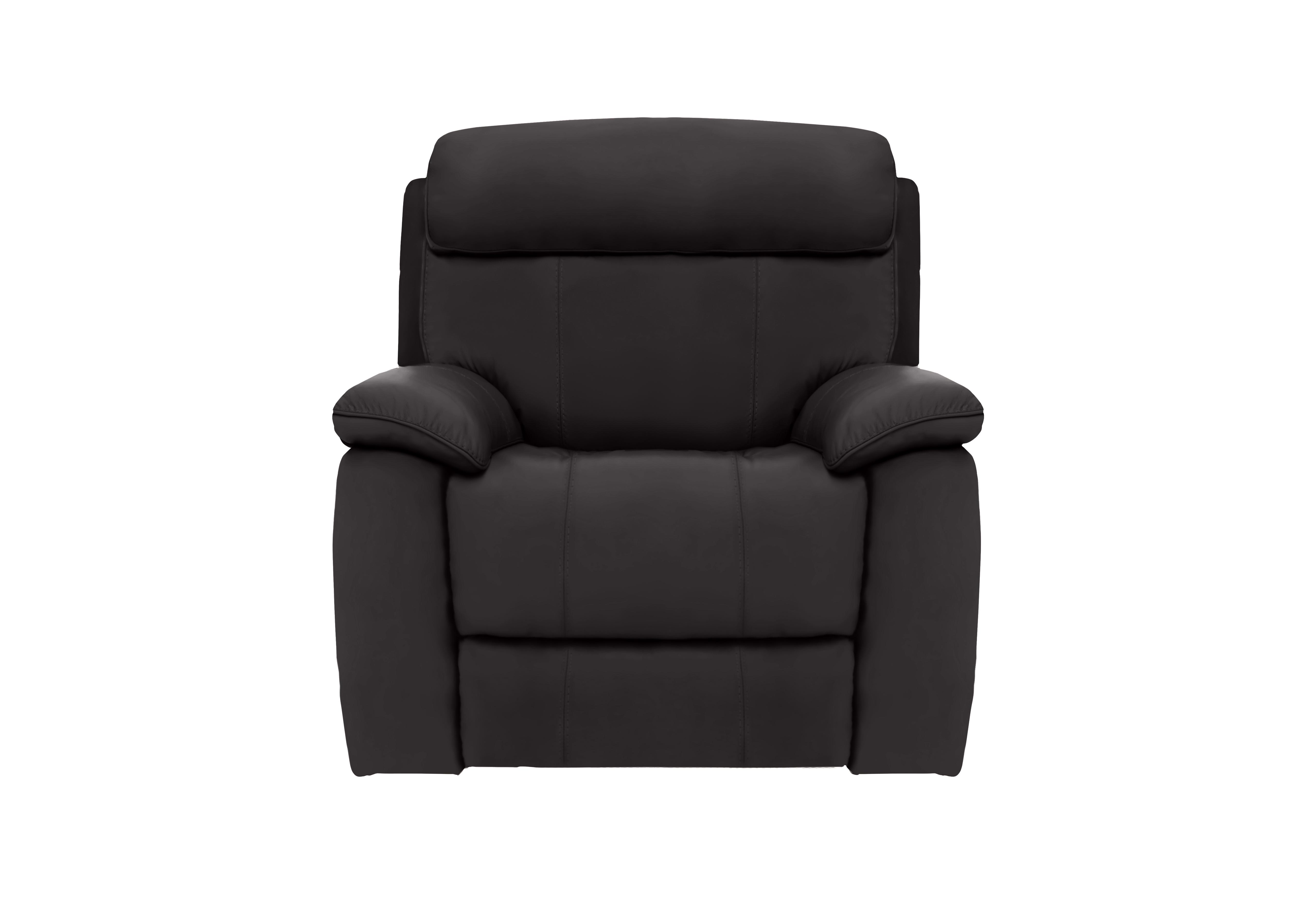 Moreno Leather Armchair in Nw-517e Shale Grey on Furniture Village