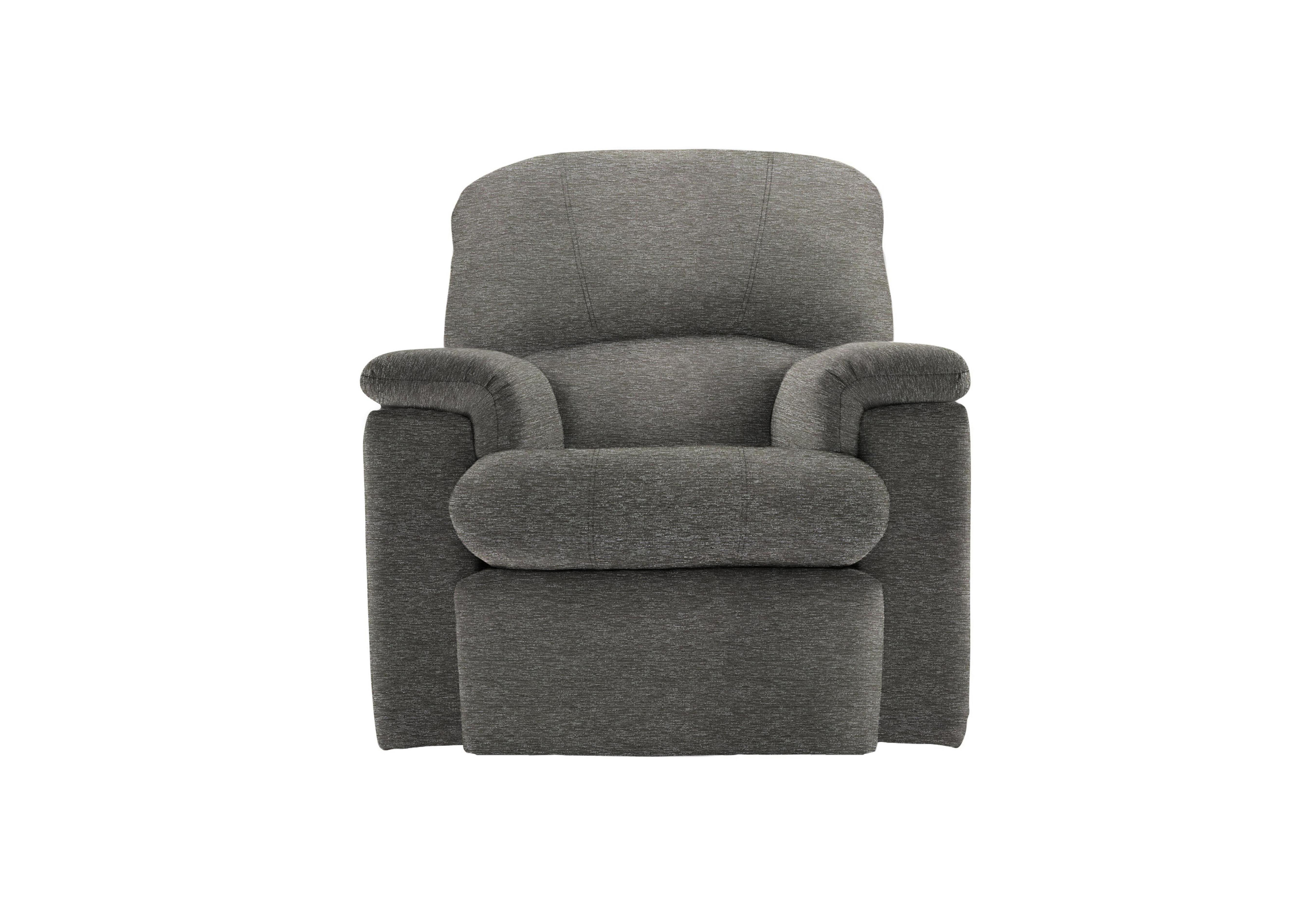 Chloe Fabric Armchair in B080 Mirage Slate on Furniture Village