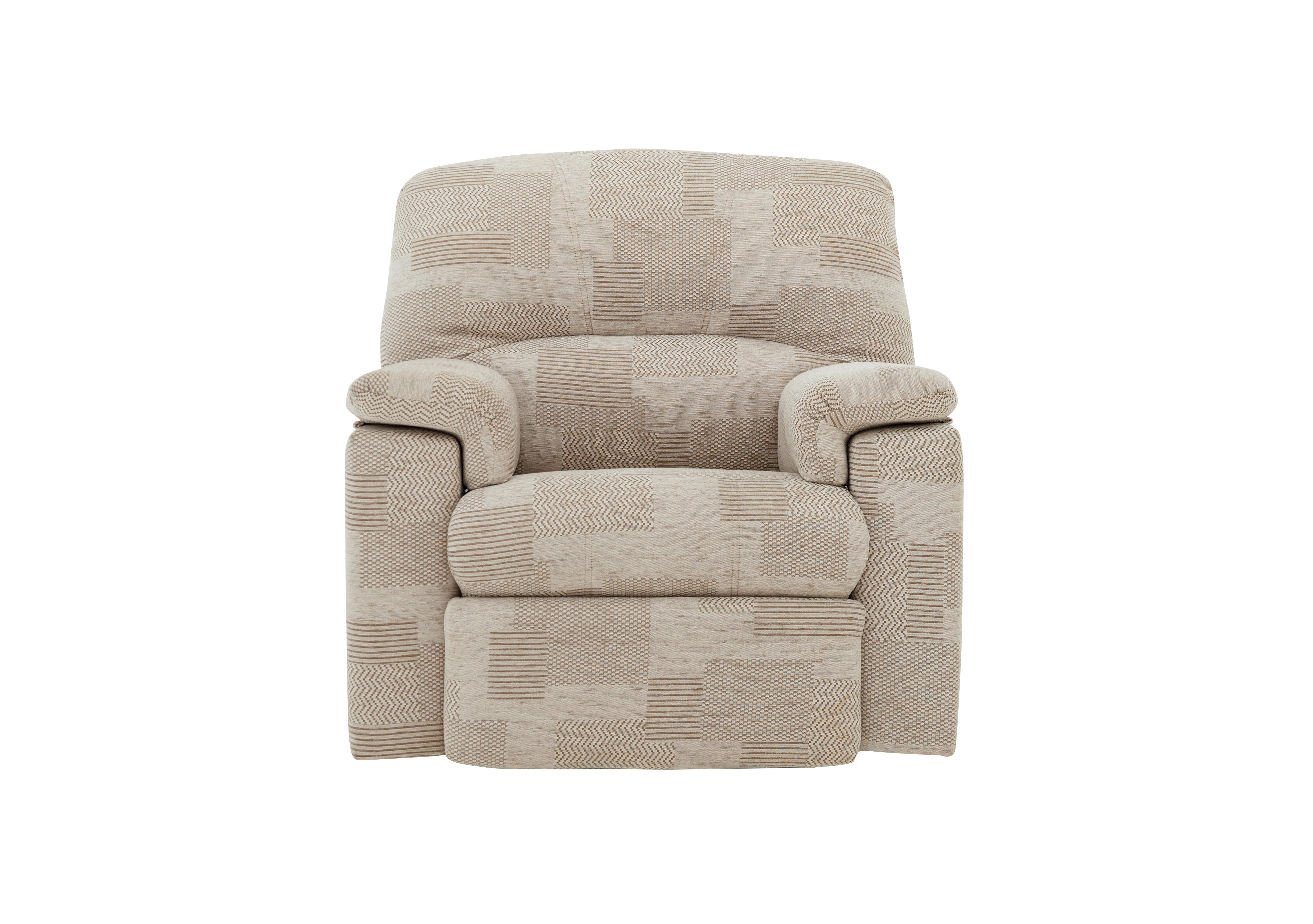Chloe Fabric Armchair in C008 Checkers Putty on Furniture Village