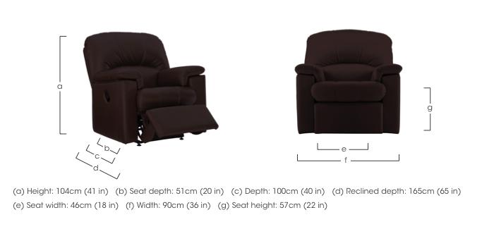 Chloe Leather Armchair in  on Furniture Village