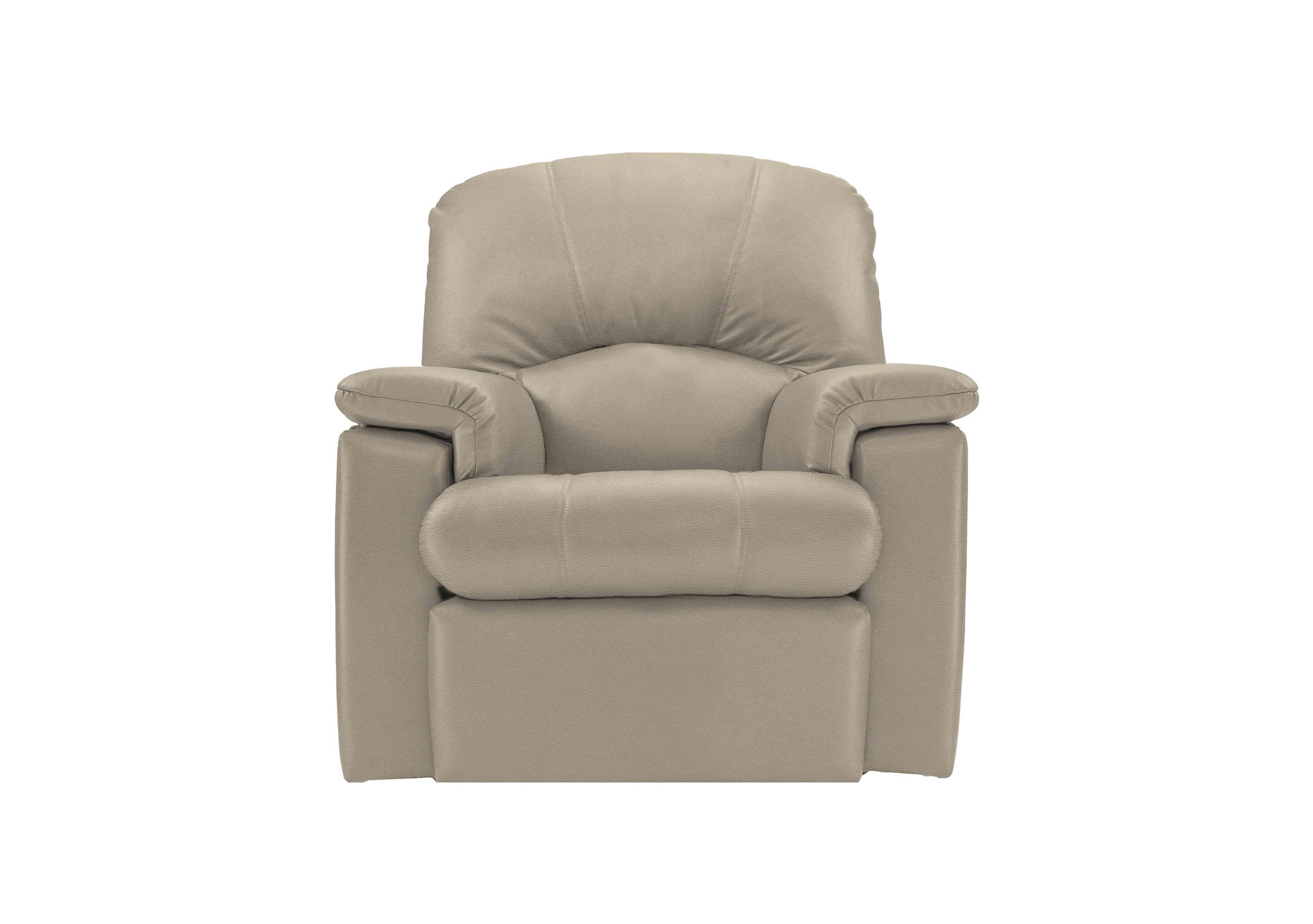 Chloe Leather Armchair in H001 Oxford Mushroom on Furniture Village