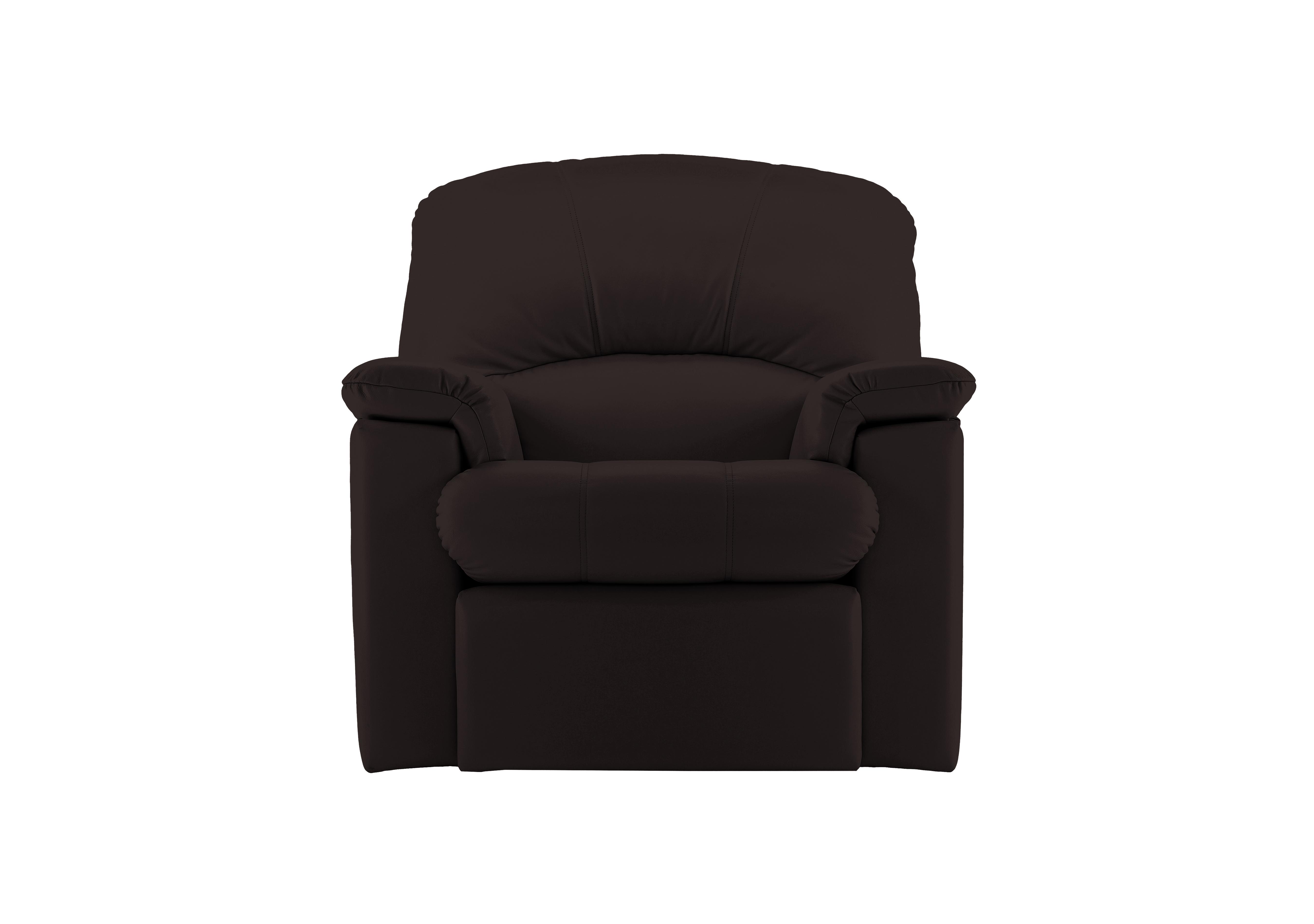 Chloe Leather Armchair in P200 Capri Chocolate on Furniture Village