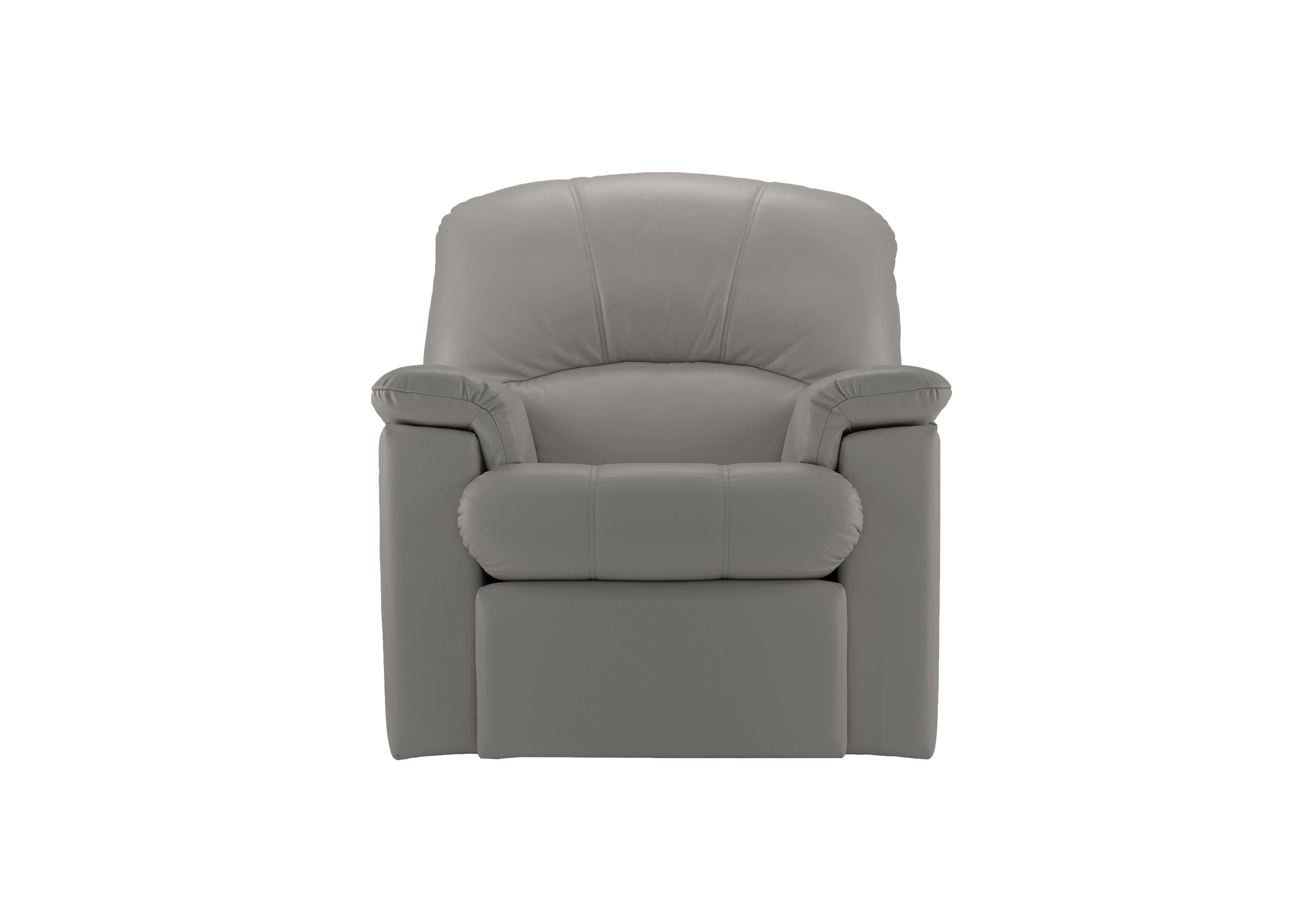 Chloe Leather Armchair in P222 Capri Grey on Furniture Village