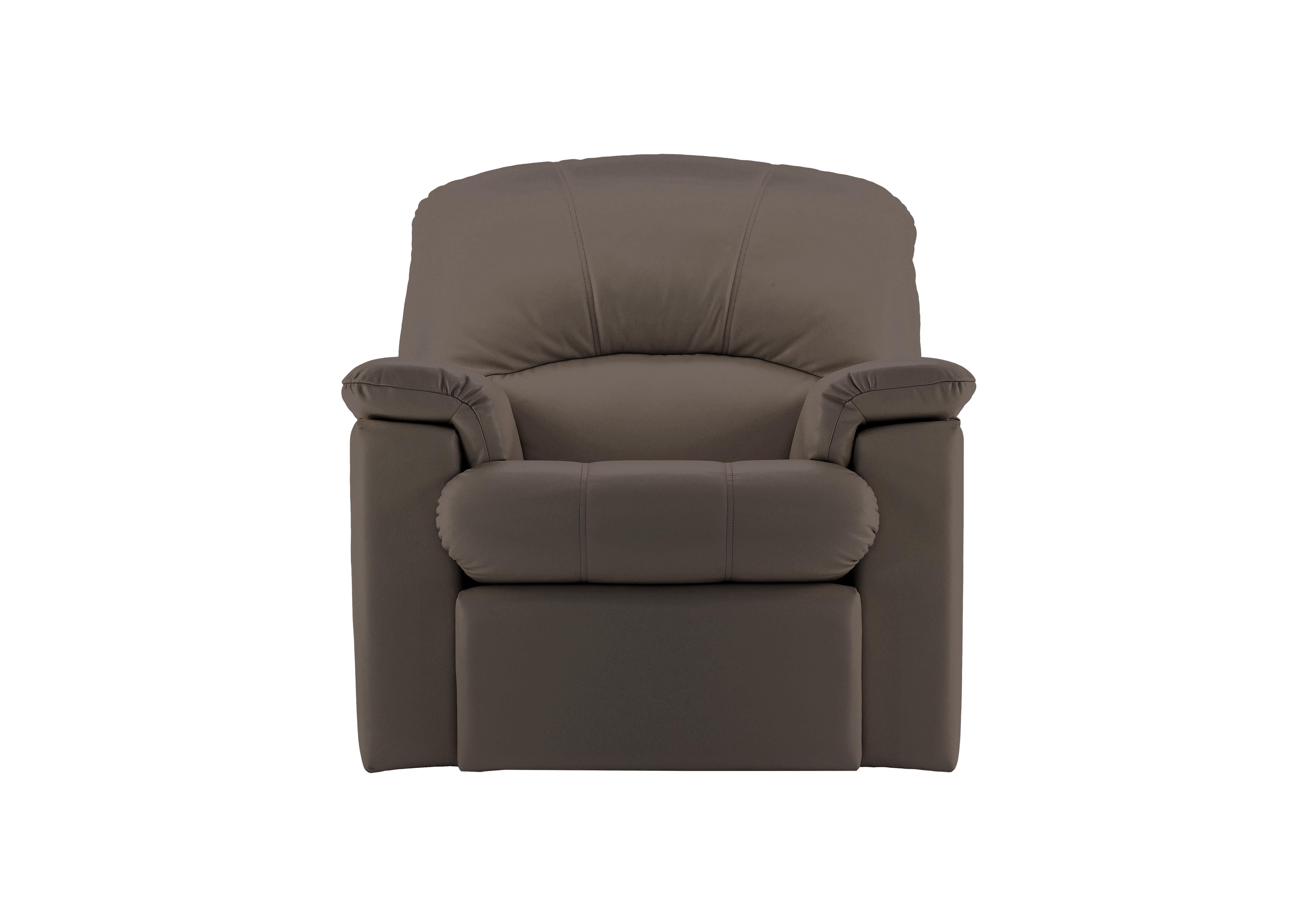 Chloe Leather Armchair in P232 Capri Taupe on Furniture Village