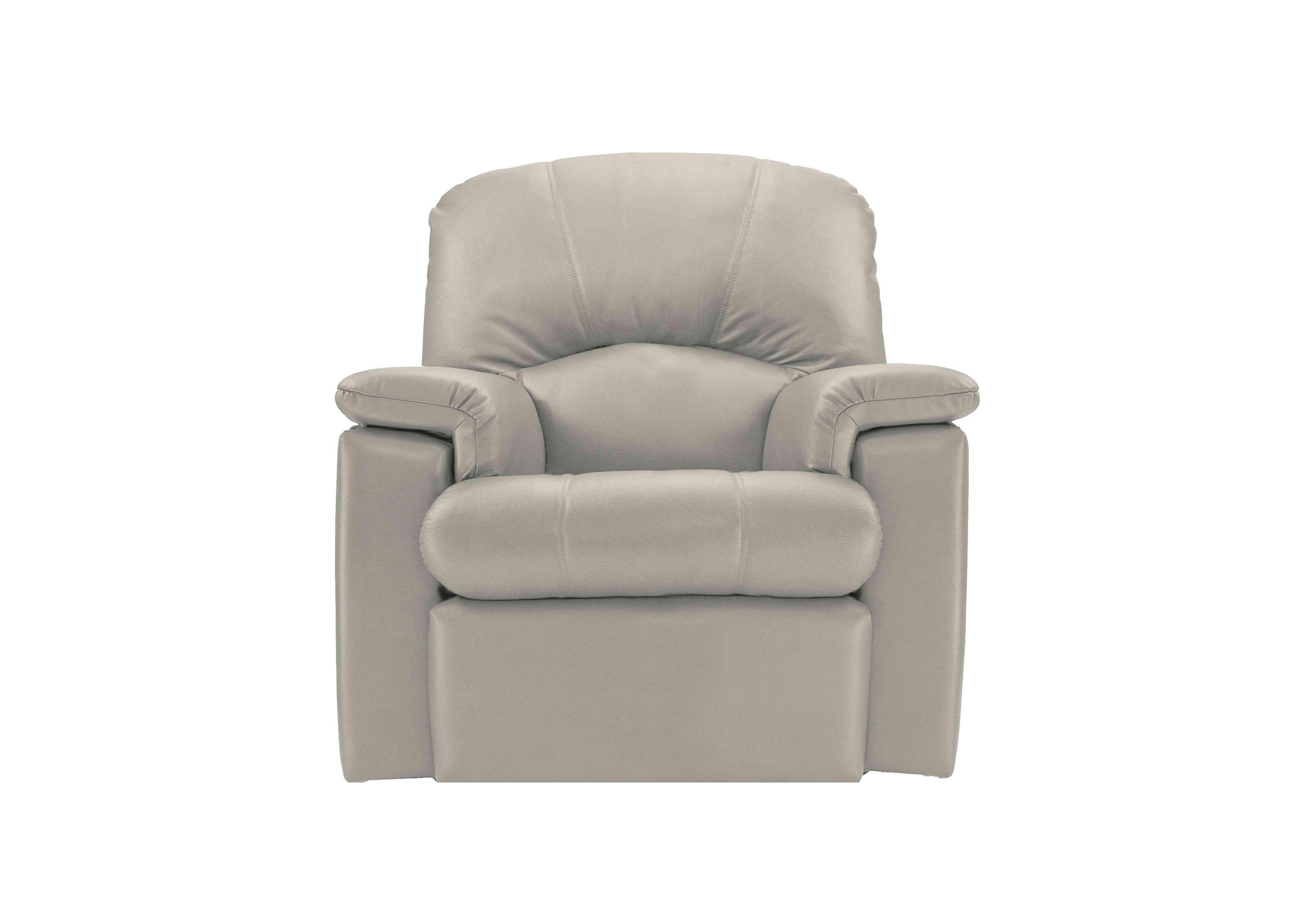 Chloe Leather Armchair in P238 Capri Mist on Furniture Village