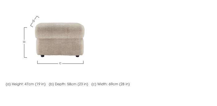 Chloe Fabric Footstool in  on Furniture Village