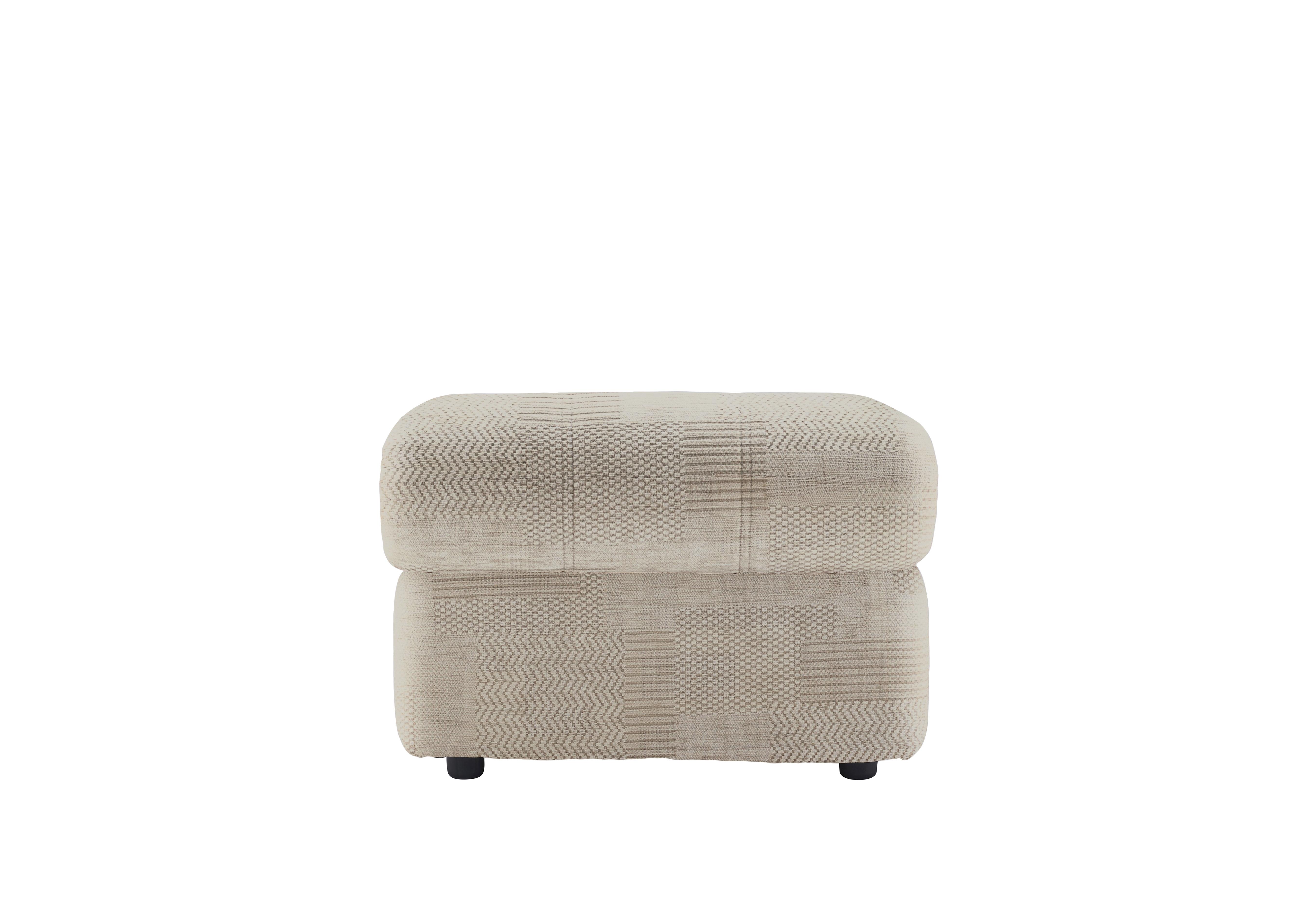 Chloe Fabric Footstool in C008 Checkers Putty on Furniture Village