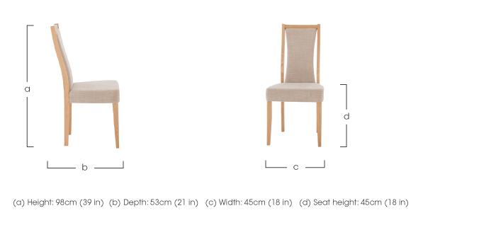 Artisan Padded Back Dining Chair in  on Furniture Village