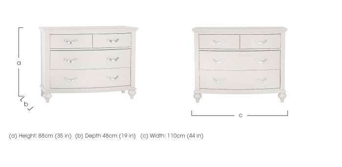 Annecy 2+2 Drawer Chest in  on Furniture Village