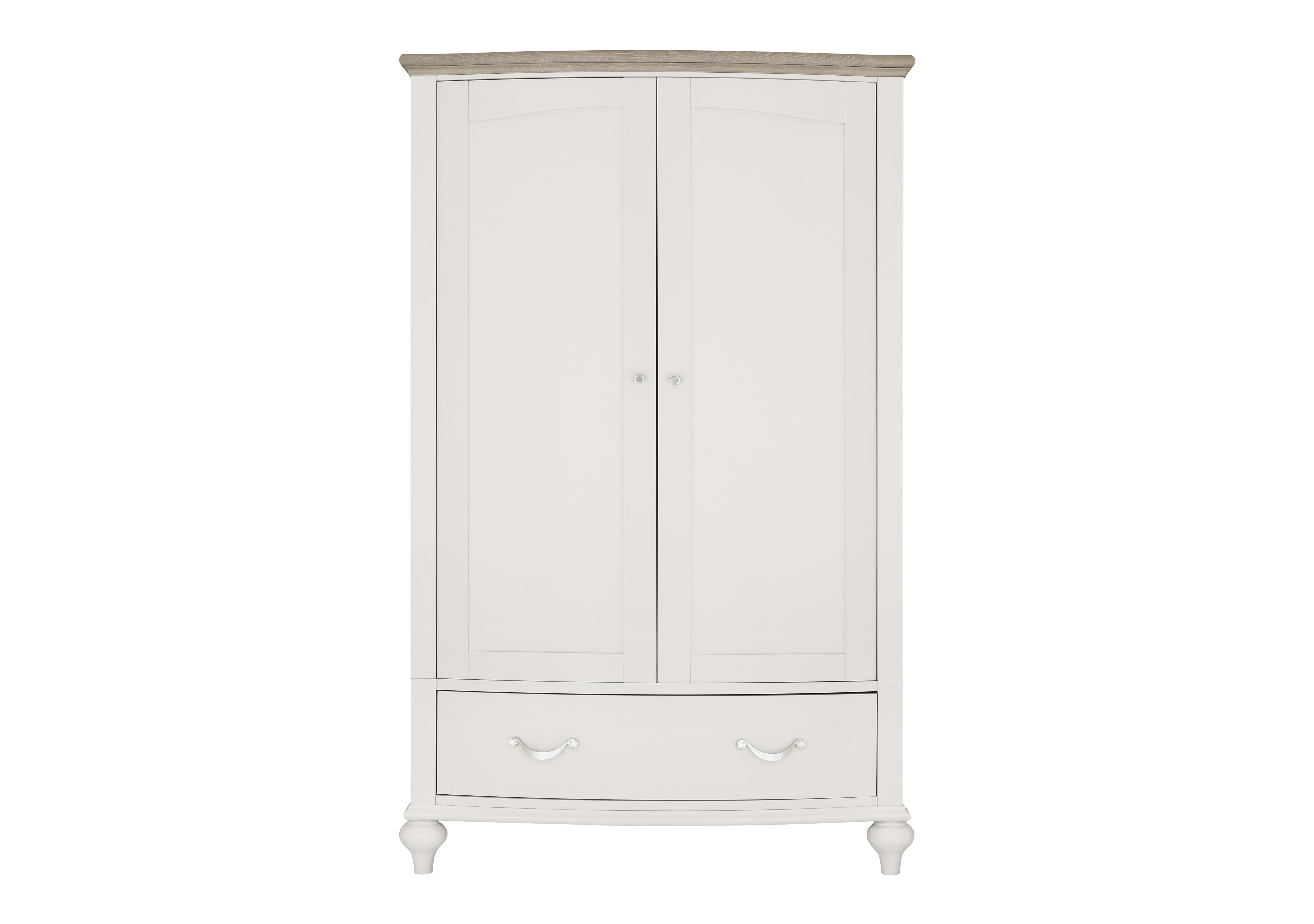 Annecy Double Wardrobe in Soft Grey And Grey Washed Oak on Furniture Village